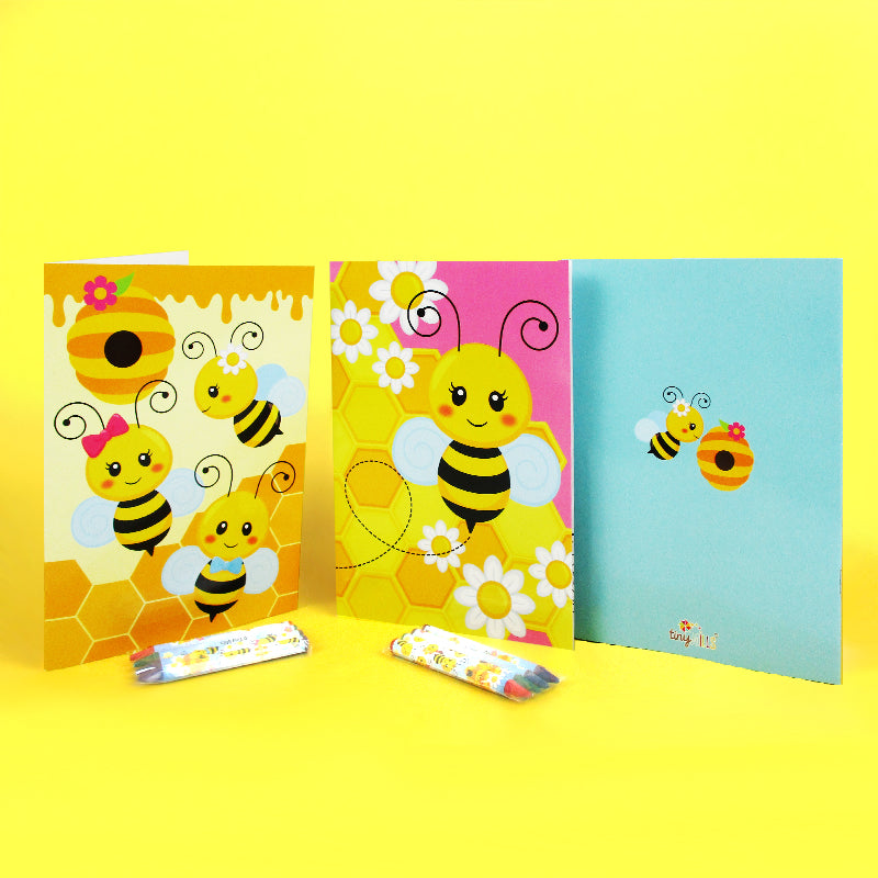 Honeybees Coloring Books With Crayons Party Favors - Set Of 6 Or 12