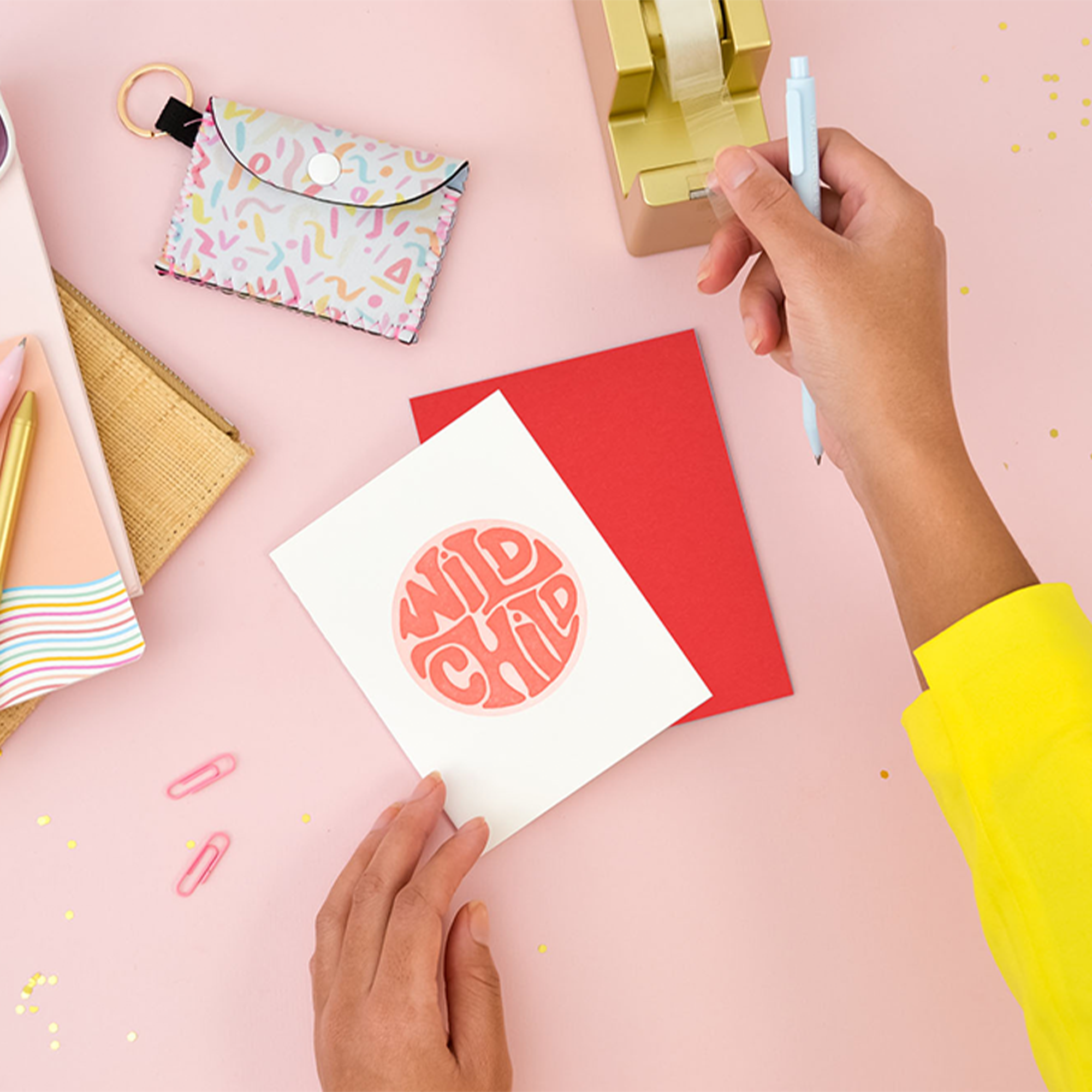 Wild Child Letter Press Greeting Card