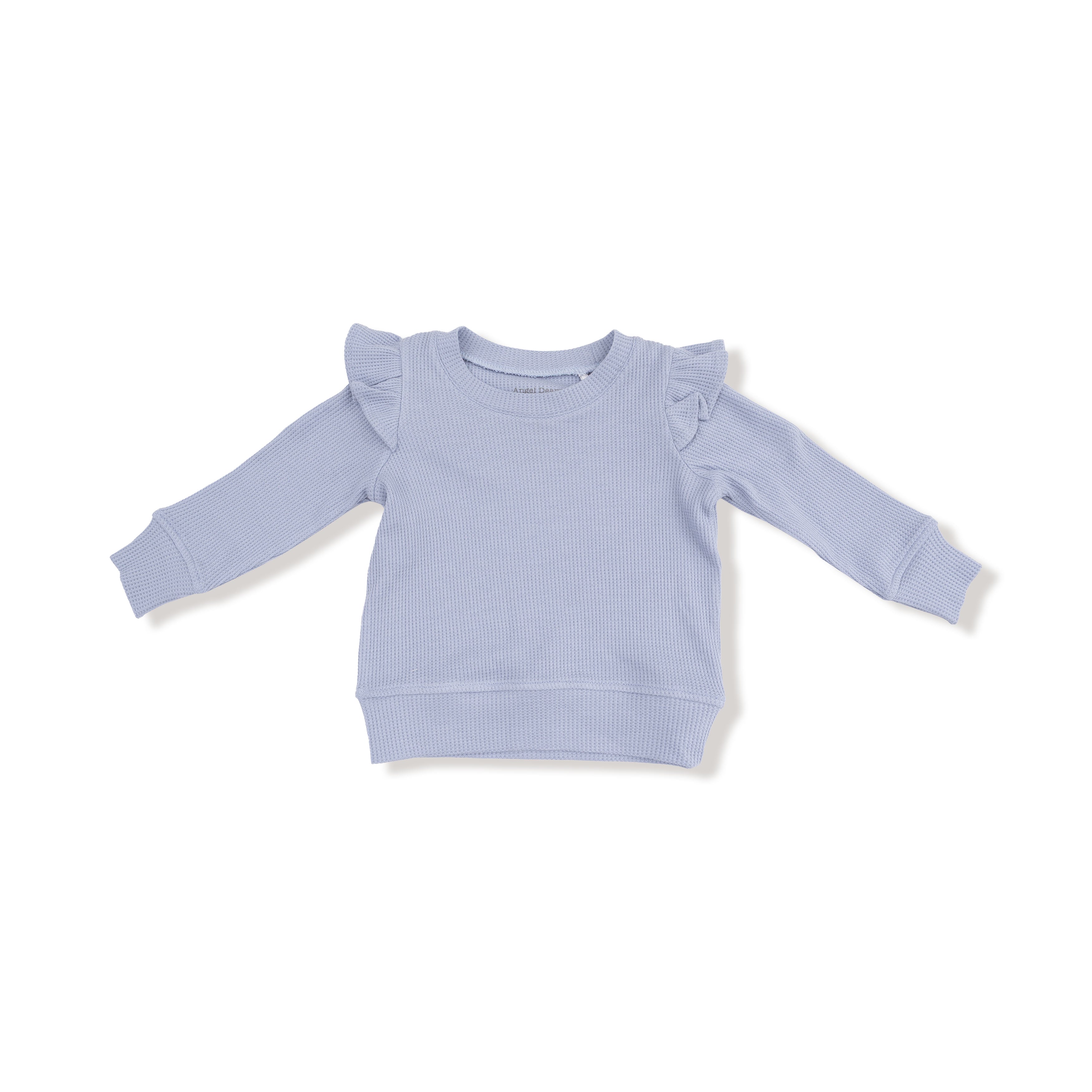 Ruffle Shoulder Shirt And Flare Pant