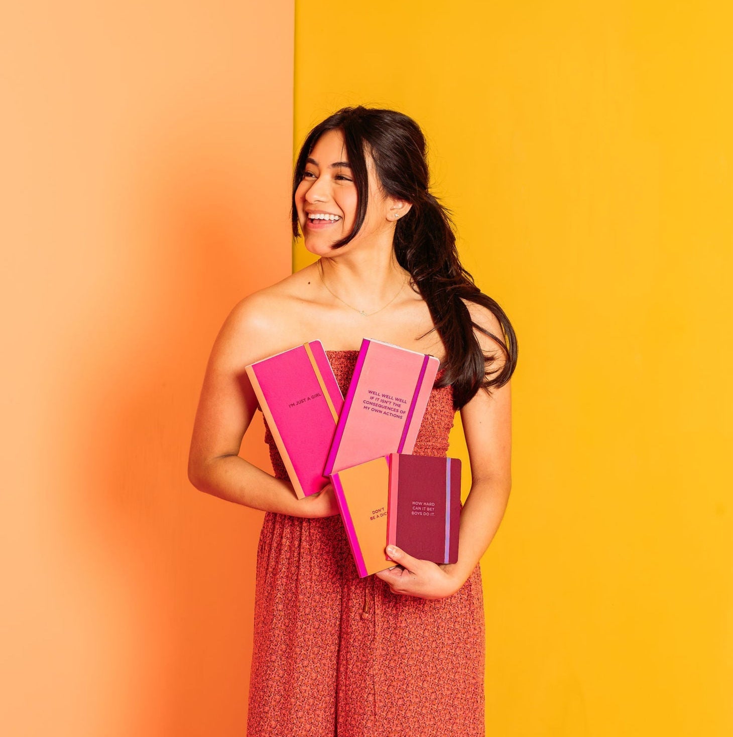 I'm Just A Girl Skinny Notebook