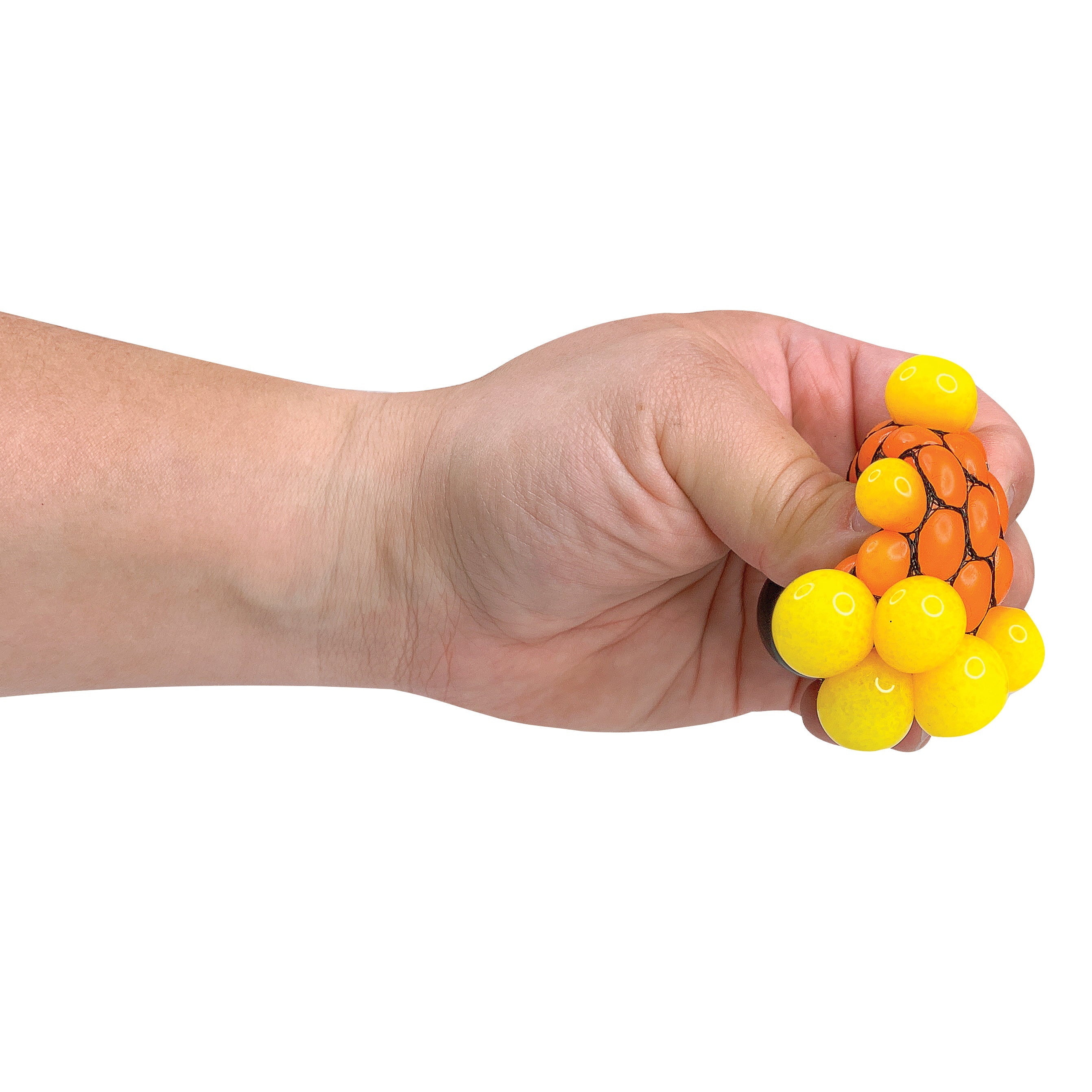 Rainbow Mesh Squeeze Balls - 24 Per Display