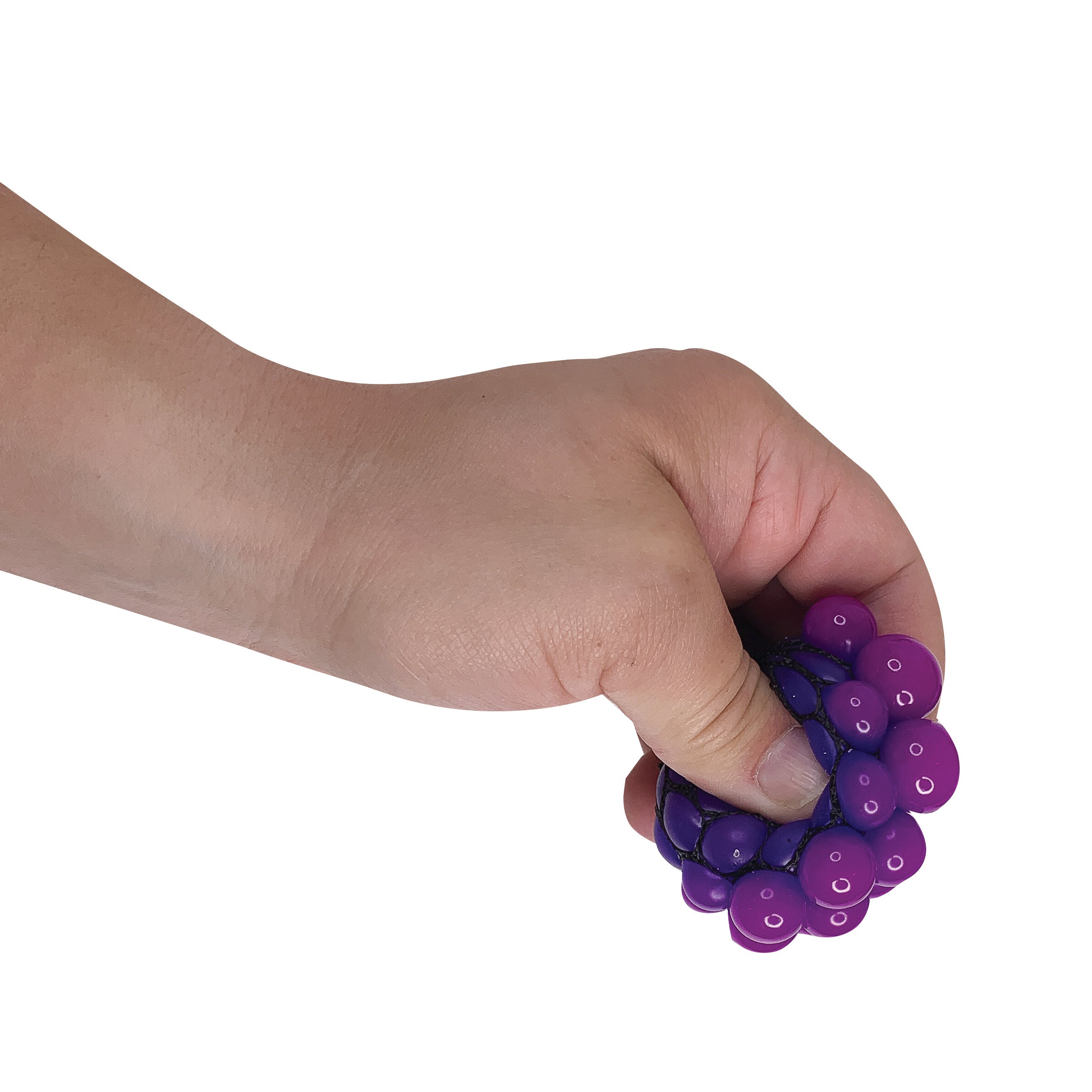 Rainbow Mesh Squeeze Balls - 24 Per Display