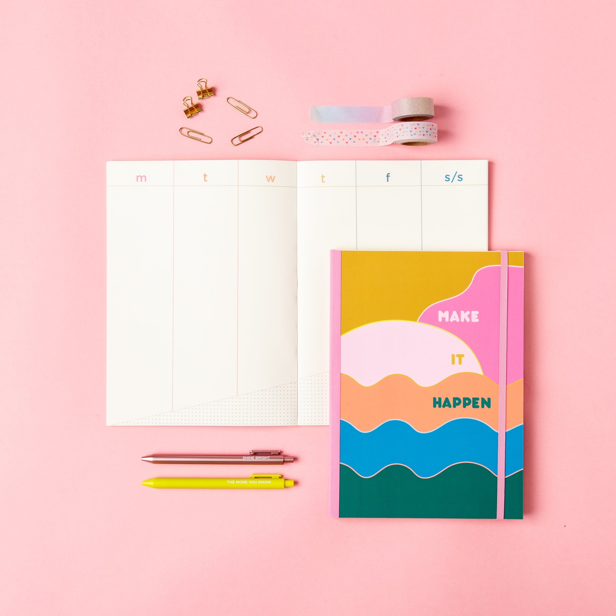 Undated Perpetual Planner - Clean & Colorful