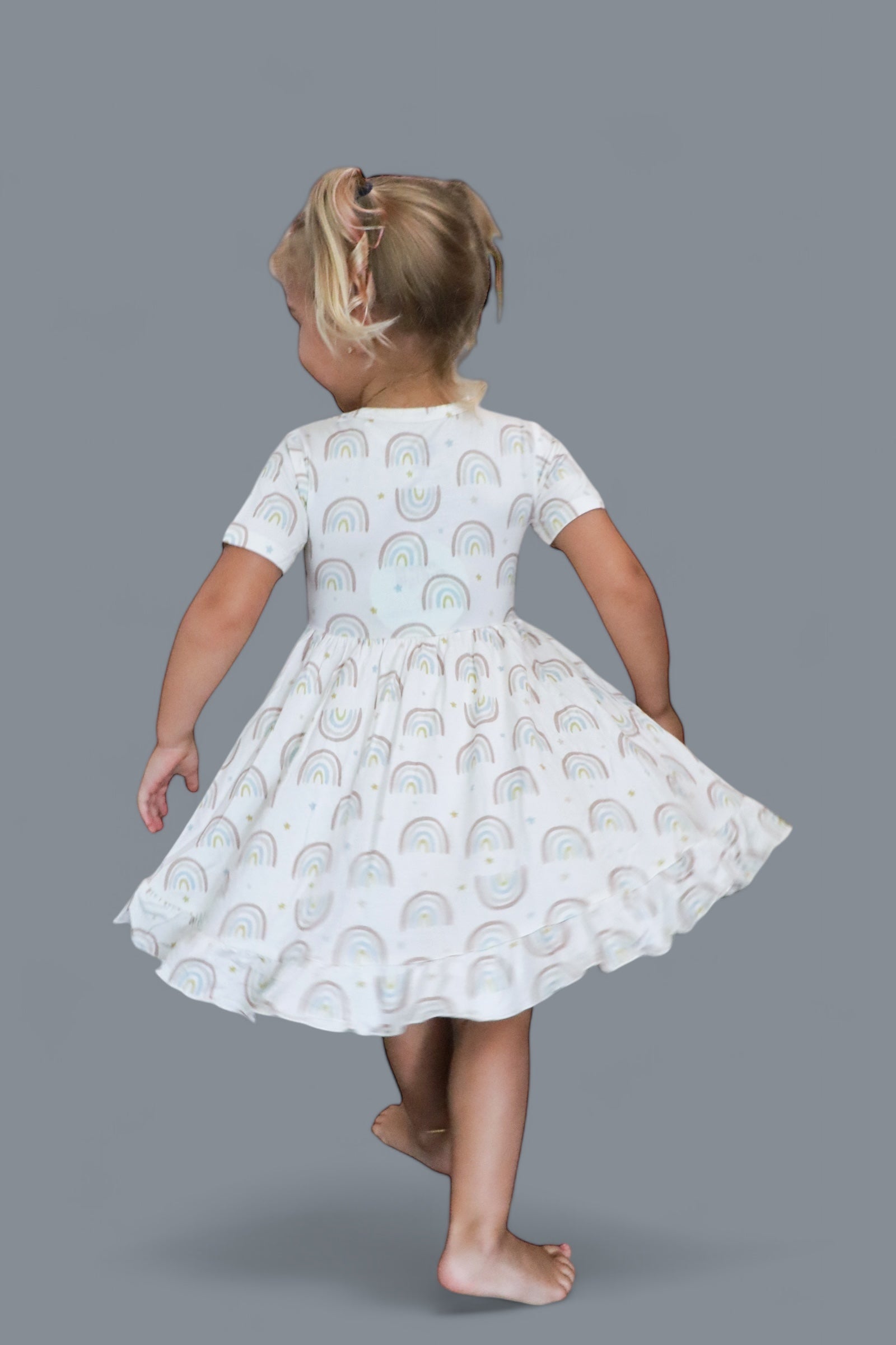 Exclusive Raleigh's Rainbows Dream Ruffle Dress