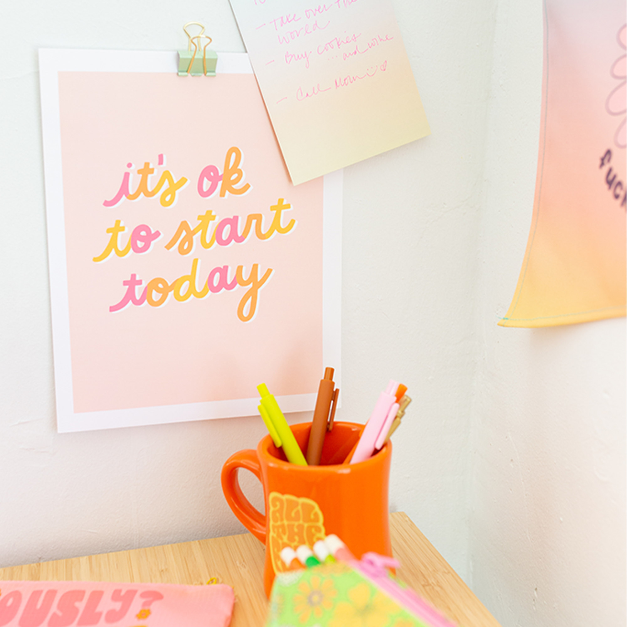 It's Ok To Start Today Poster  - 8x10