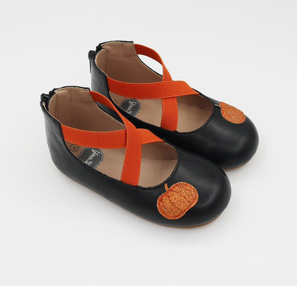 Zipper Ballet Glitter Pumpkin Patch
