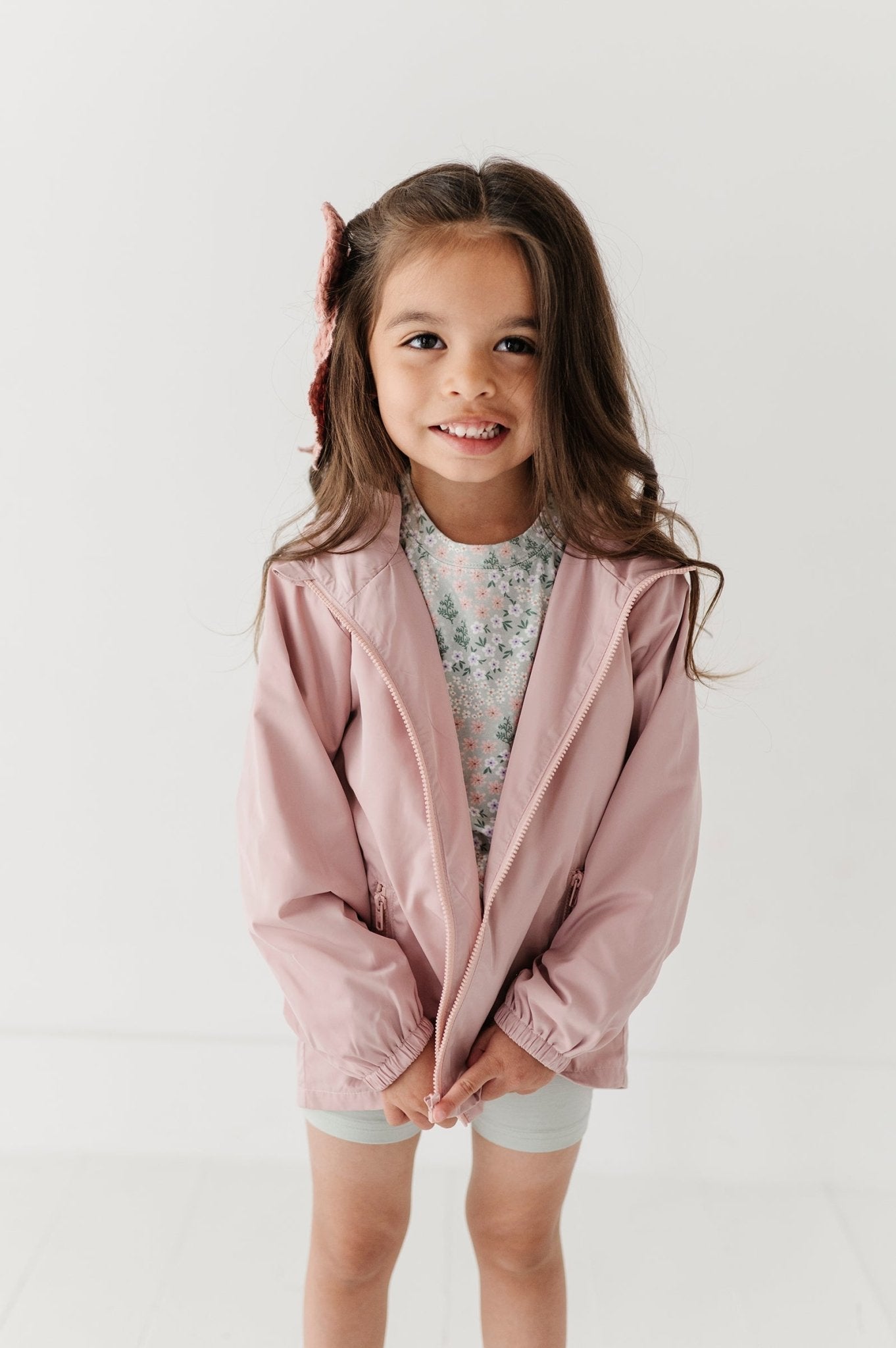 Light-weight Windbreaker In Spring Mauve