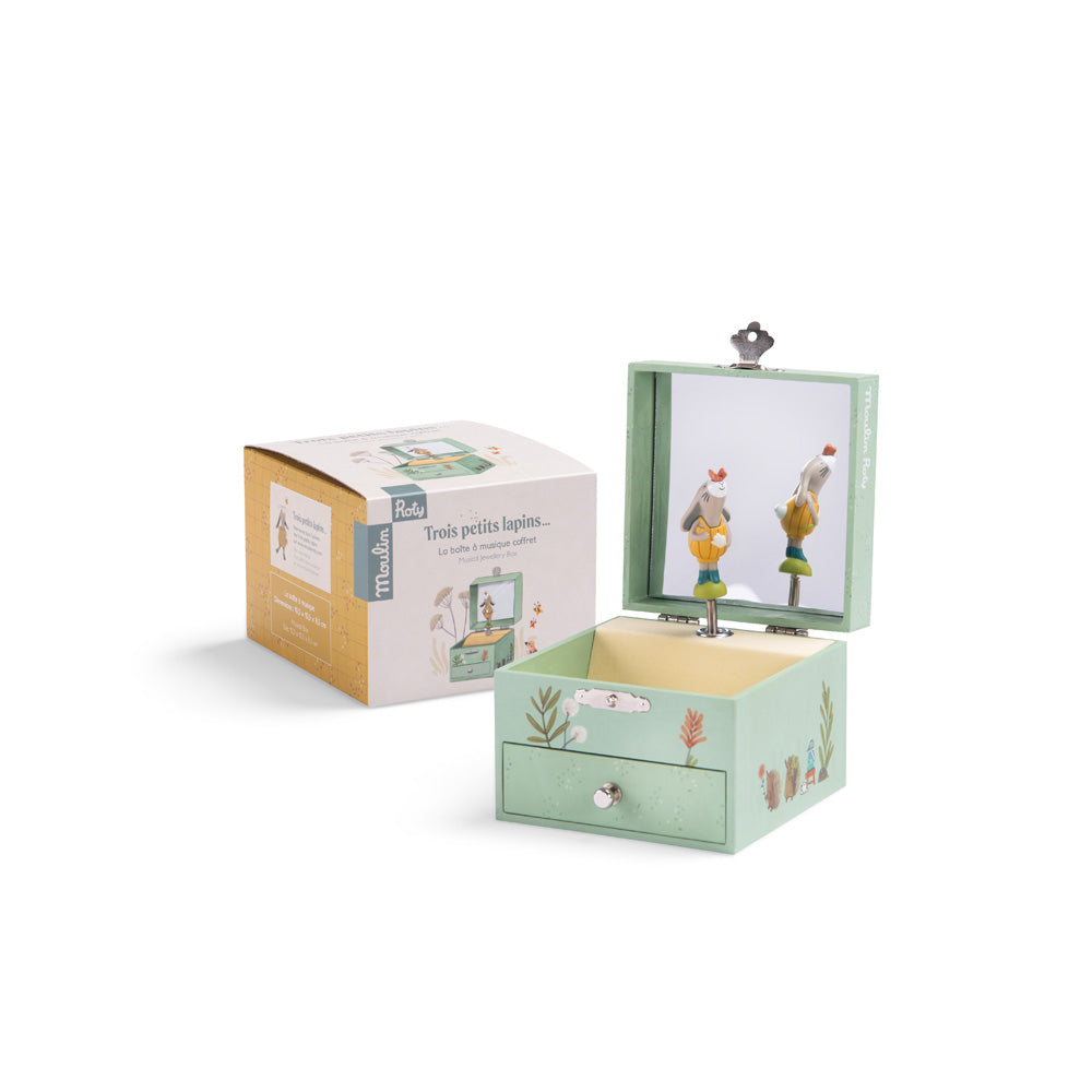 Musical Jewellery Box - Three Little Rabbits