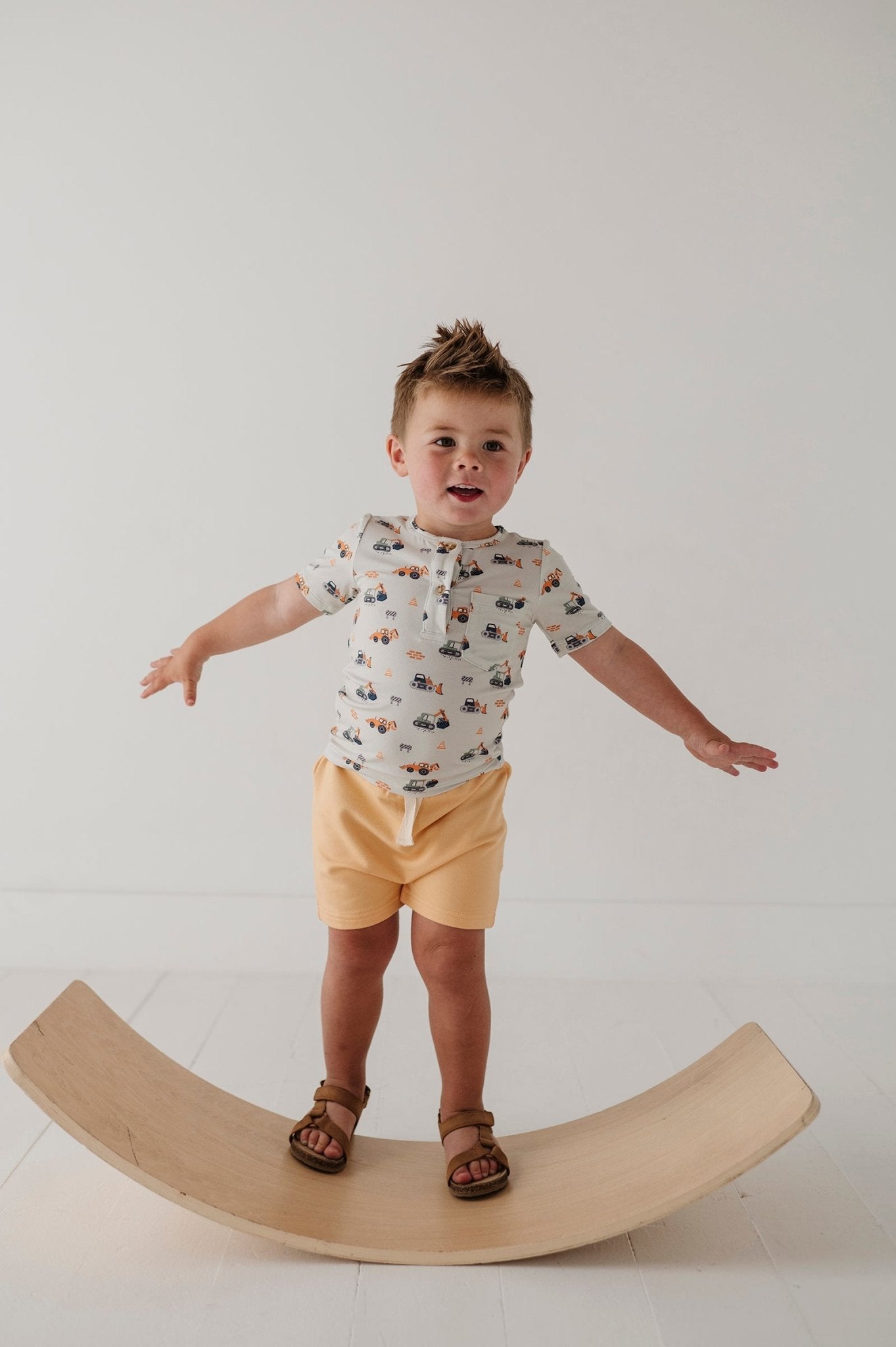 Boy's Short Sleeve Henley Shirt