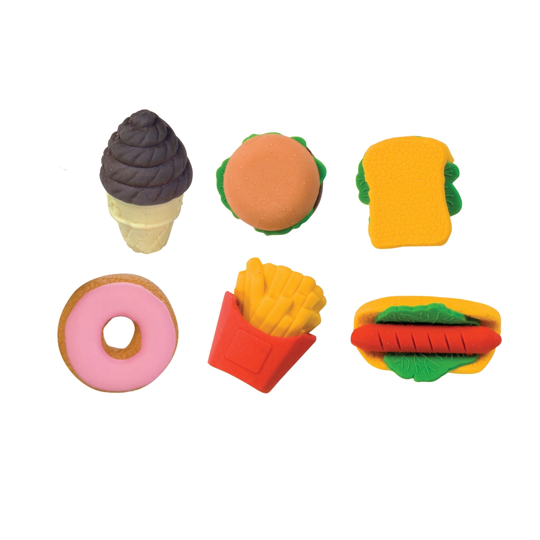 Snack Attack 3d Scented Eraser Display - 36 Per Display