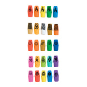 Wacky Cap Eraser Display - 900 Per Display