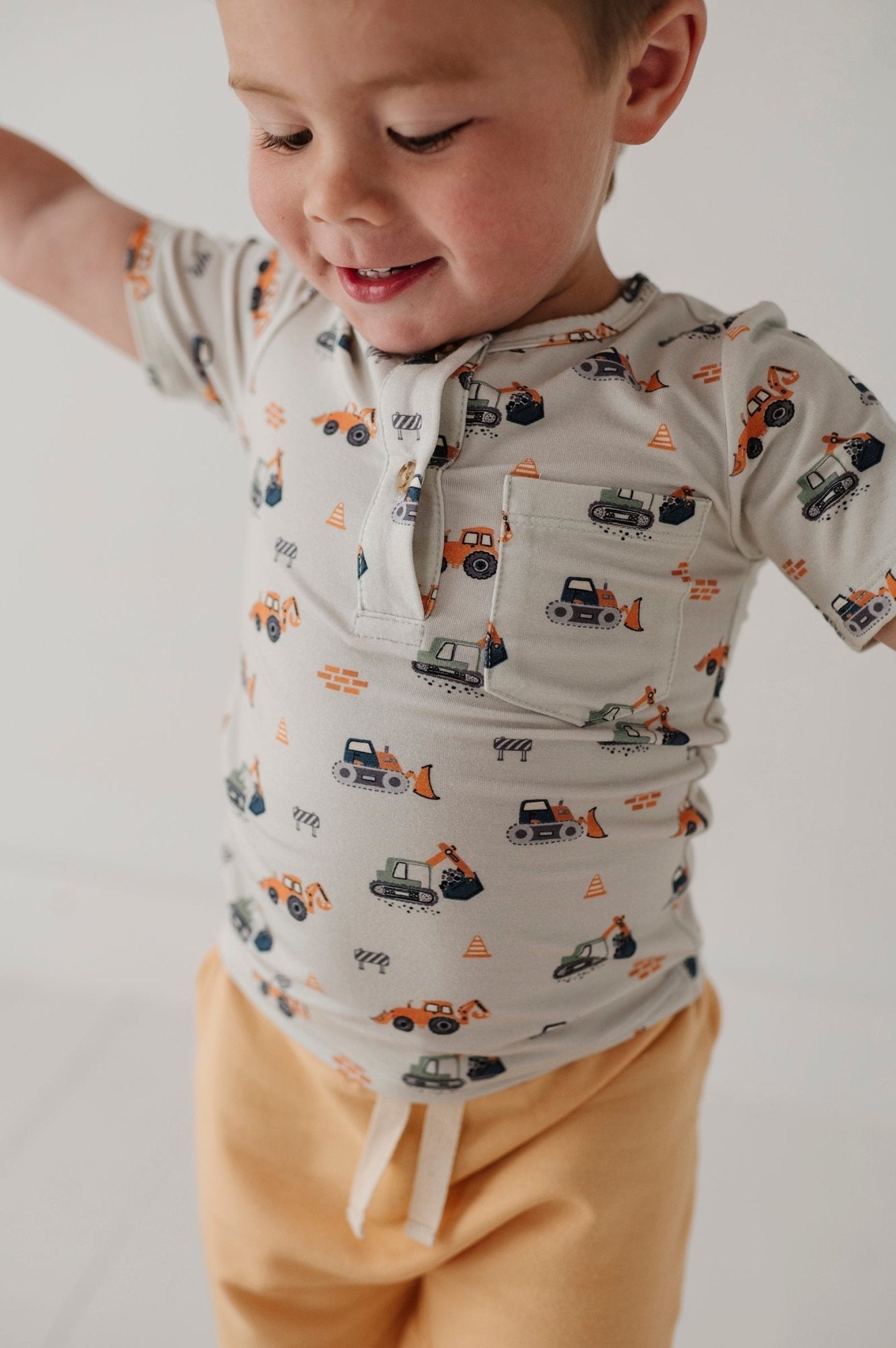 Boy's Short Sleeve Henley Shirt