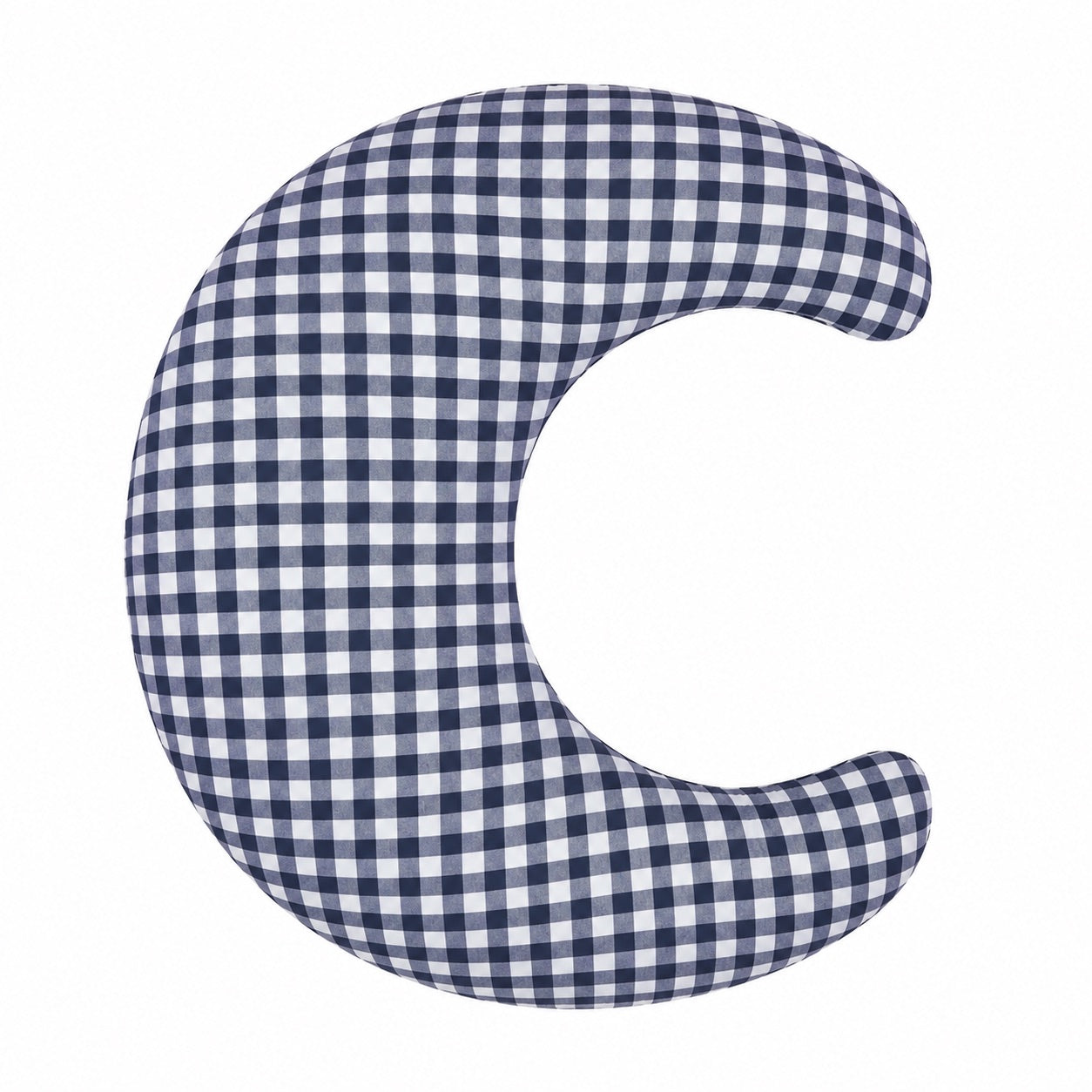 Beige Gingham Ruffle Nursing Pillow Cover