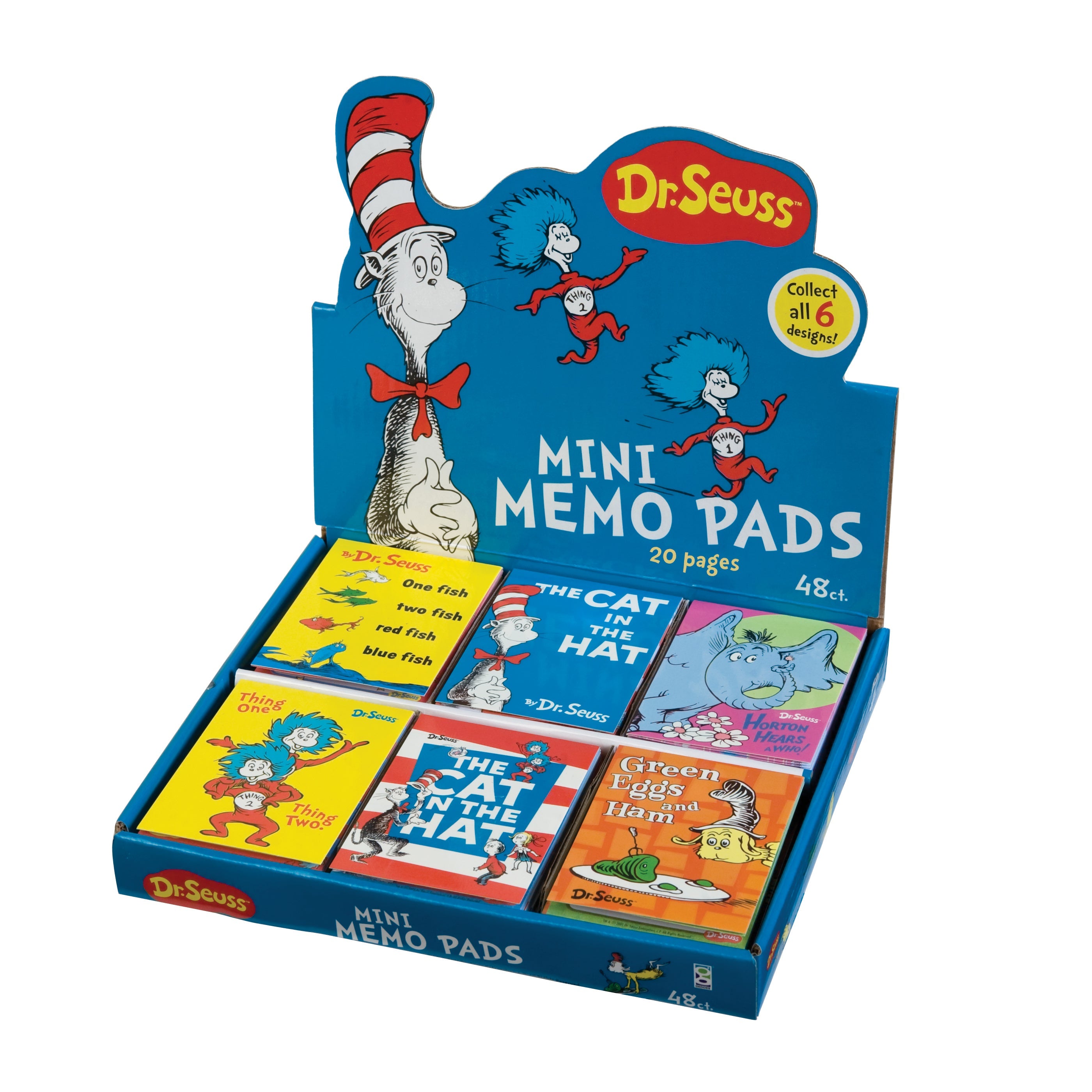 Dr. Seuss™ Mini Memo Pads - 48 Per Box