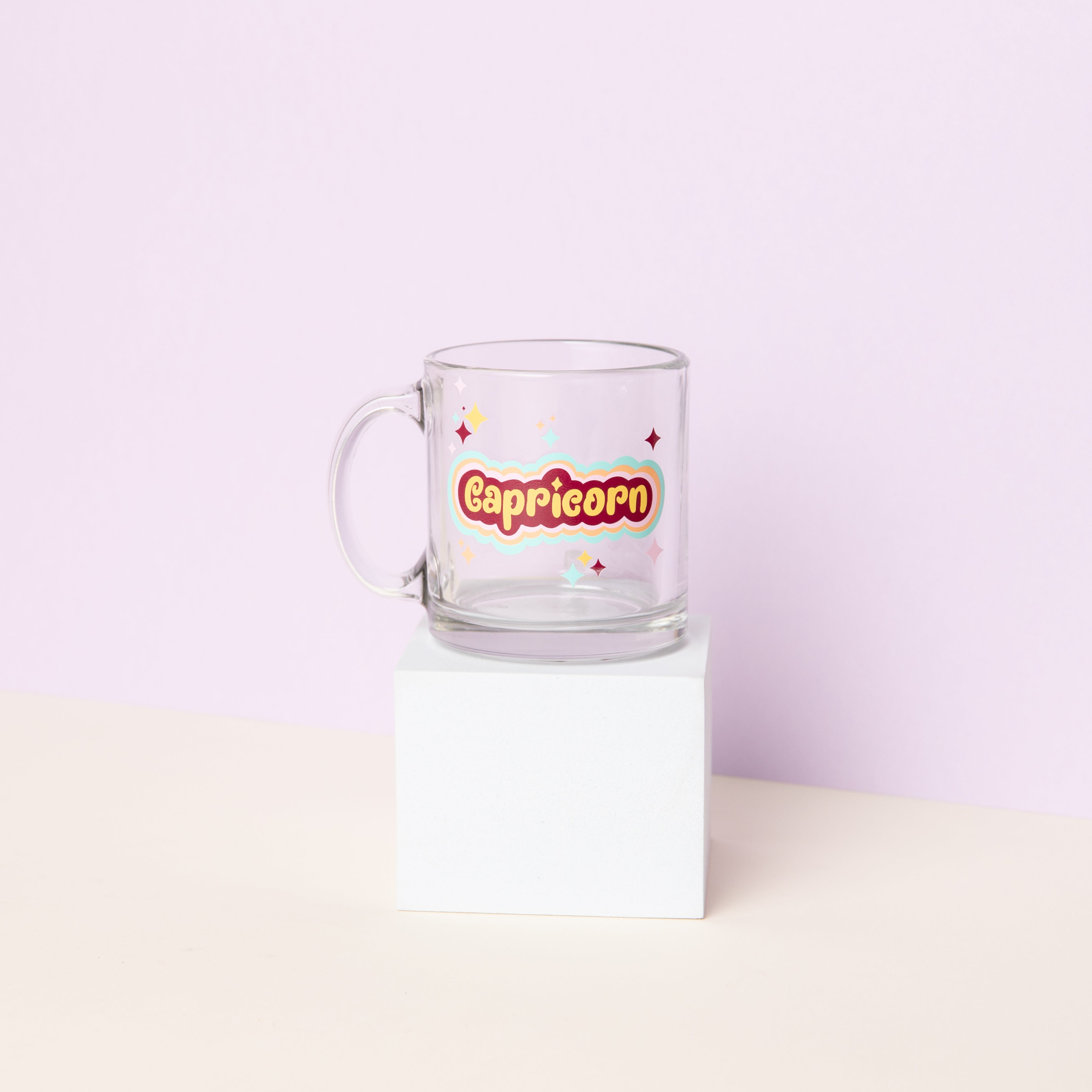 Astrology Clear Glass Mug
