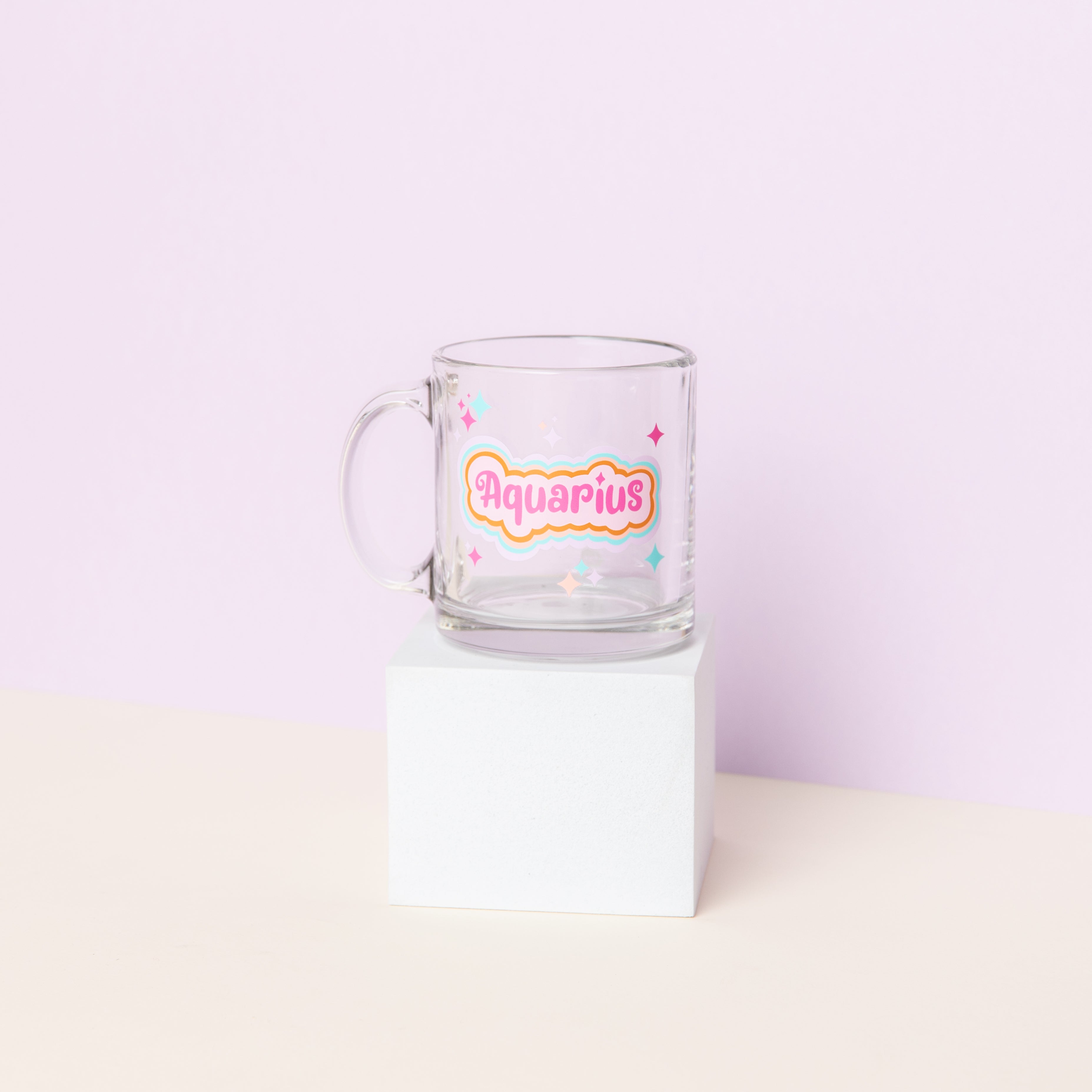Astrology Clear Glass Mug