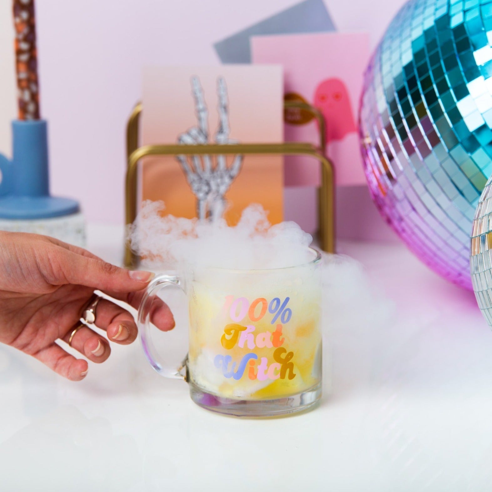 Halloween Clear Glass Mug