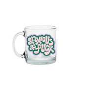 Anxious As Fuck Clear Glass Mug