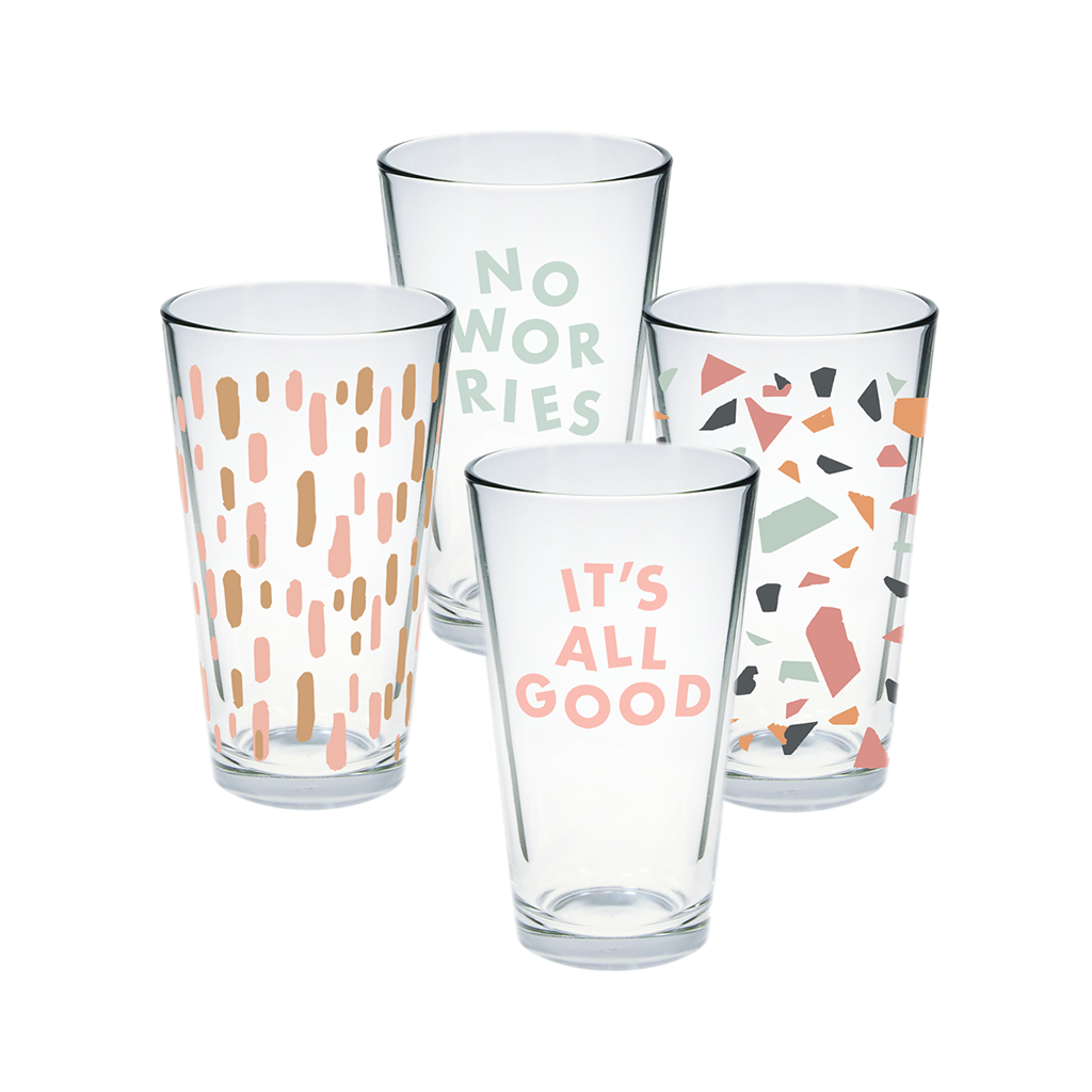 It's All Good Pint Glass Set