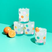 Rocks Glass Set - Daisy