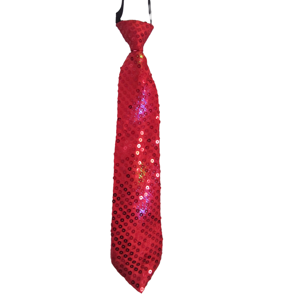 Red Tie With Flashing Led Lights