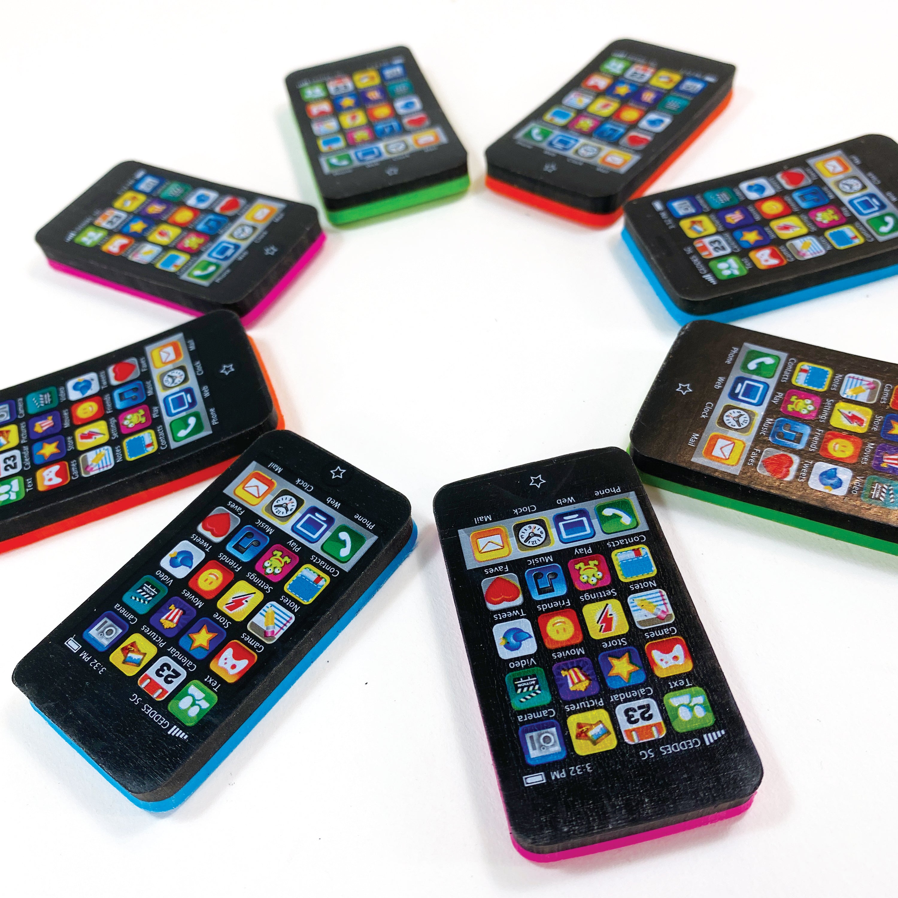 Smart Phone Erasers - 24 Per Display