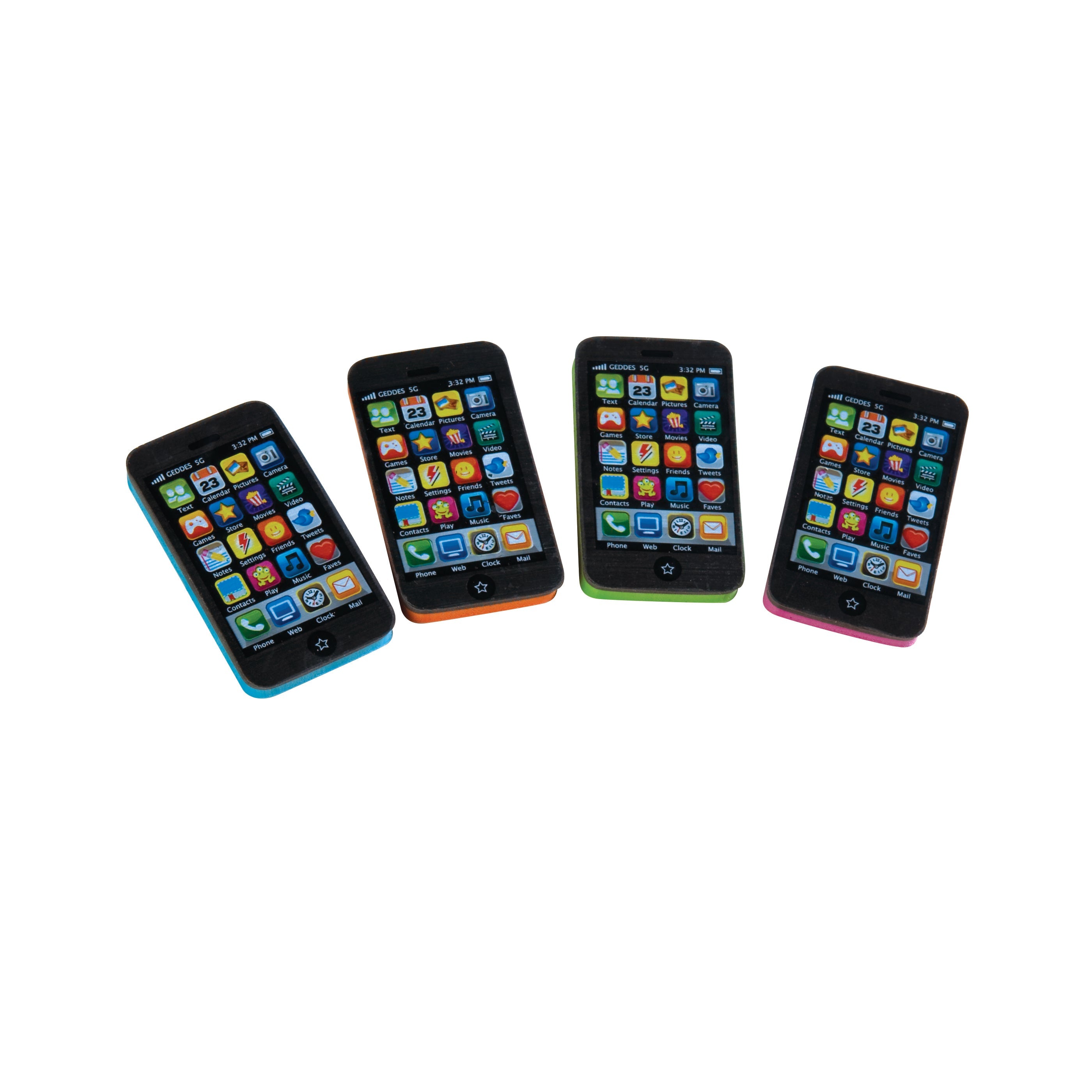 Smart Phone Erasers - 24 Per Display