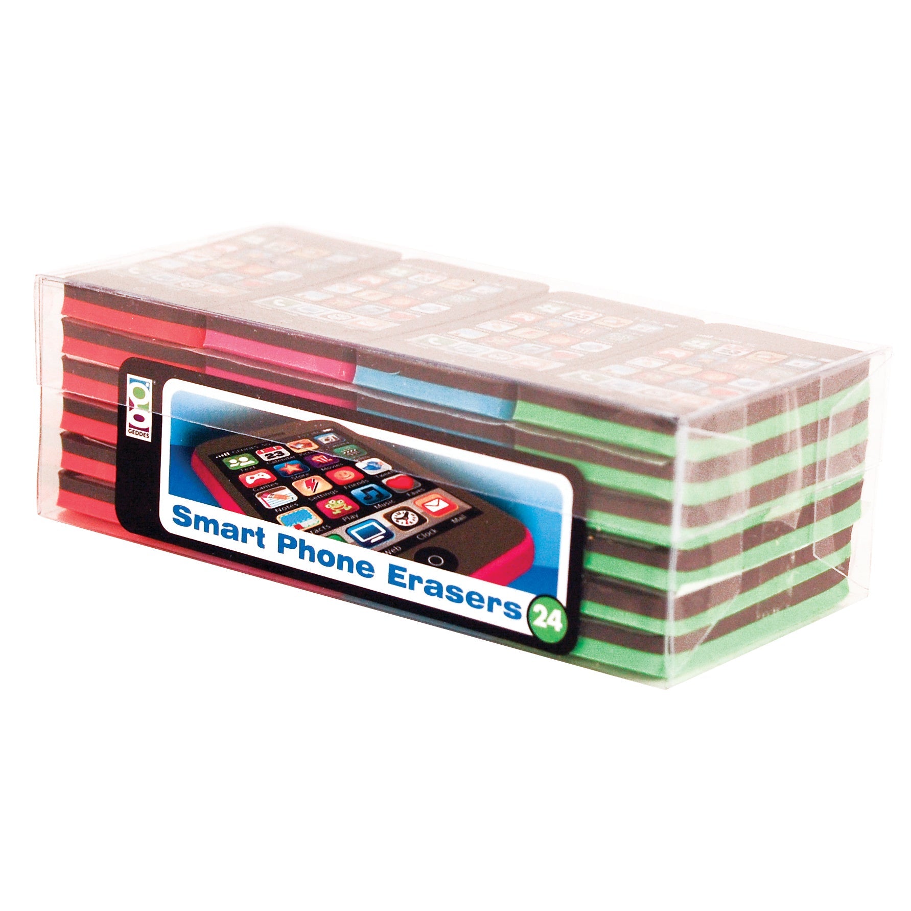 Smart Phone Erasers - 24 Per Display