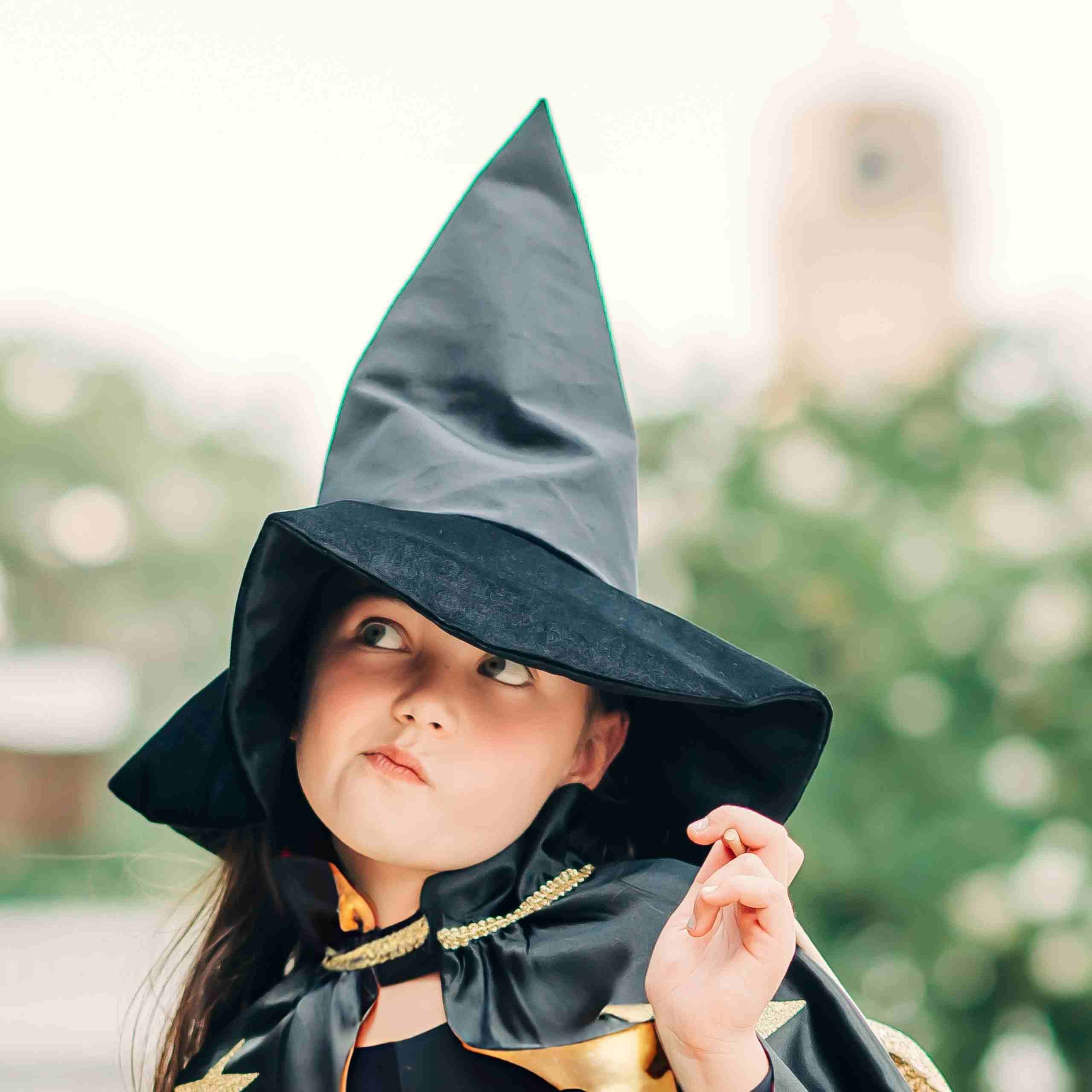 Velvet Witch Hat - Black Kids Or Adults