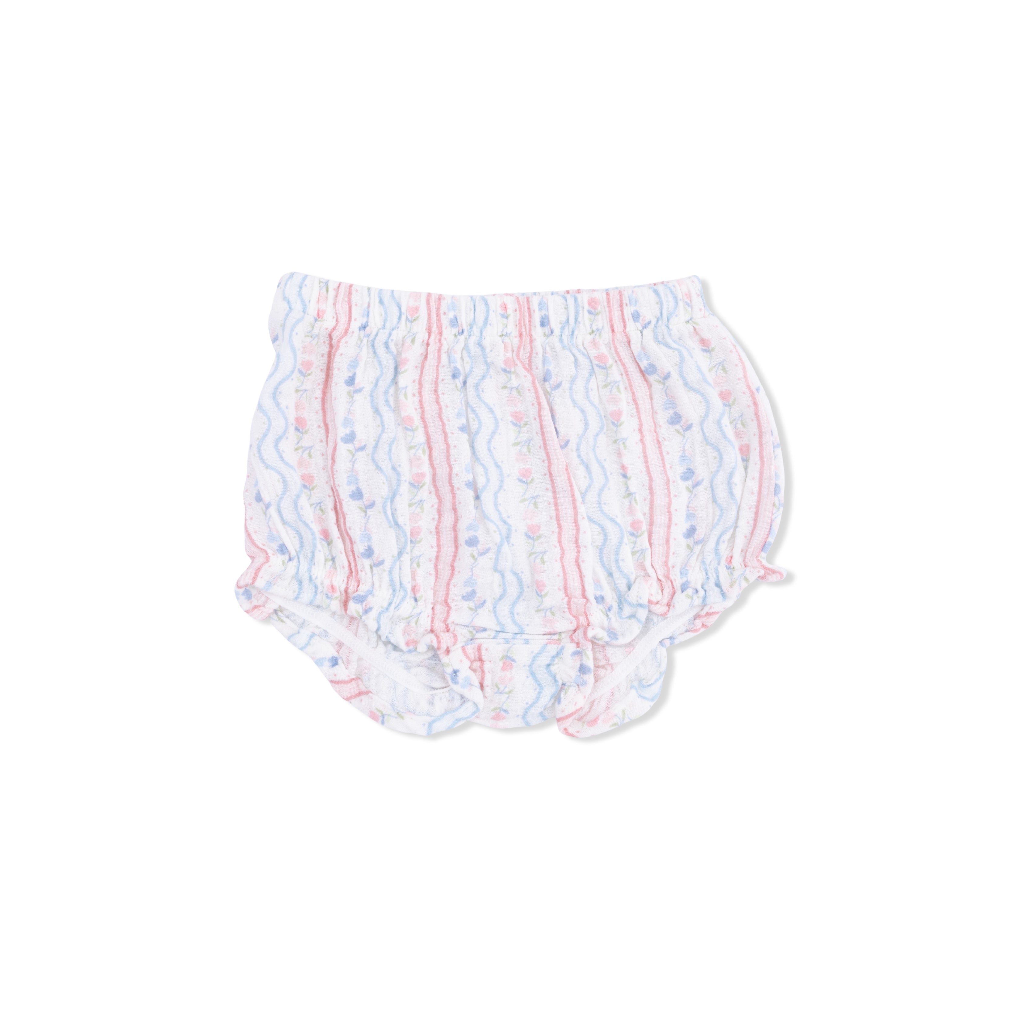 Tulip Stripe - Scallop Back Top With Bloomer