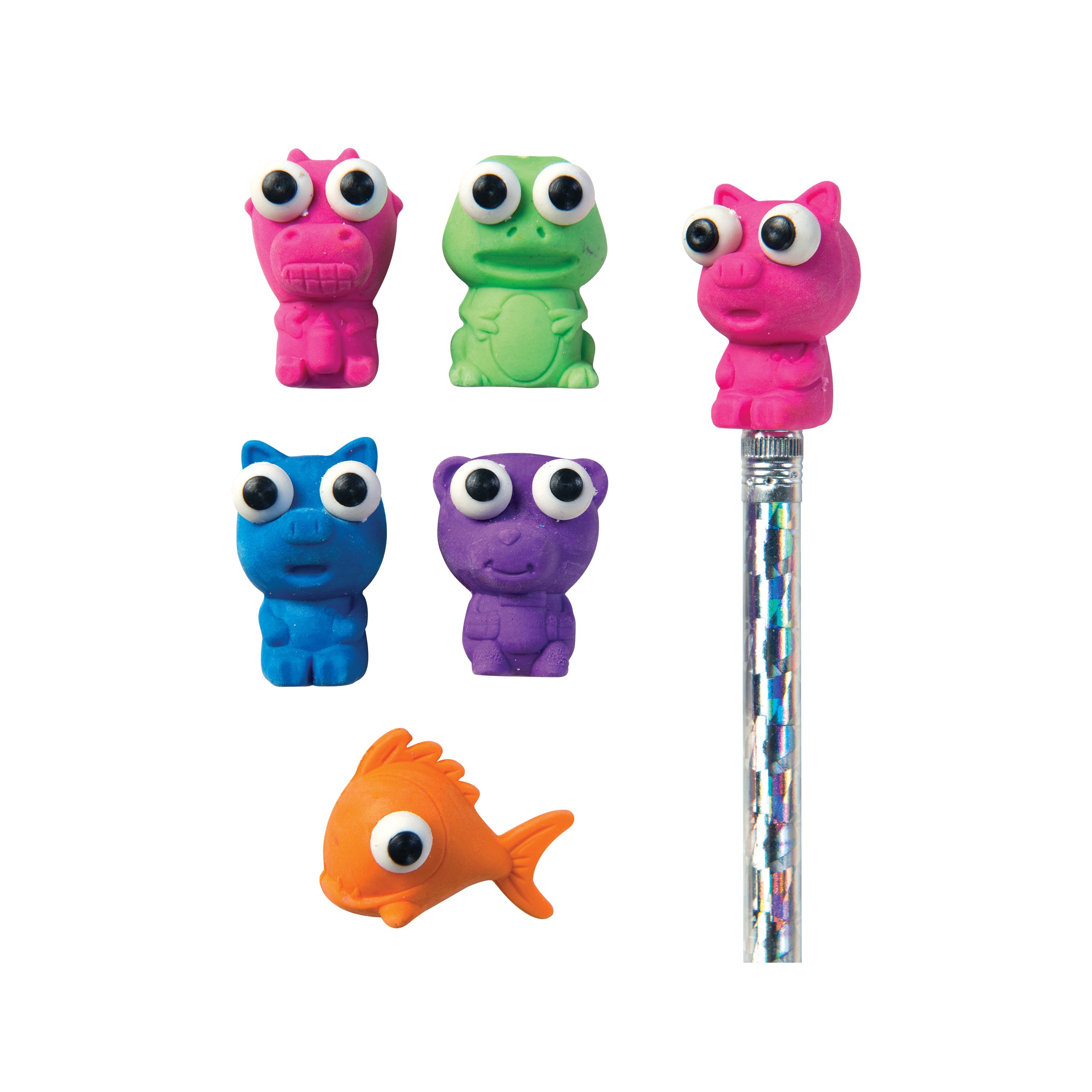 Here's Looking At You Eraser Toppers - 50 Per Bag