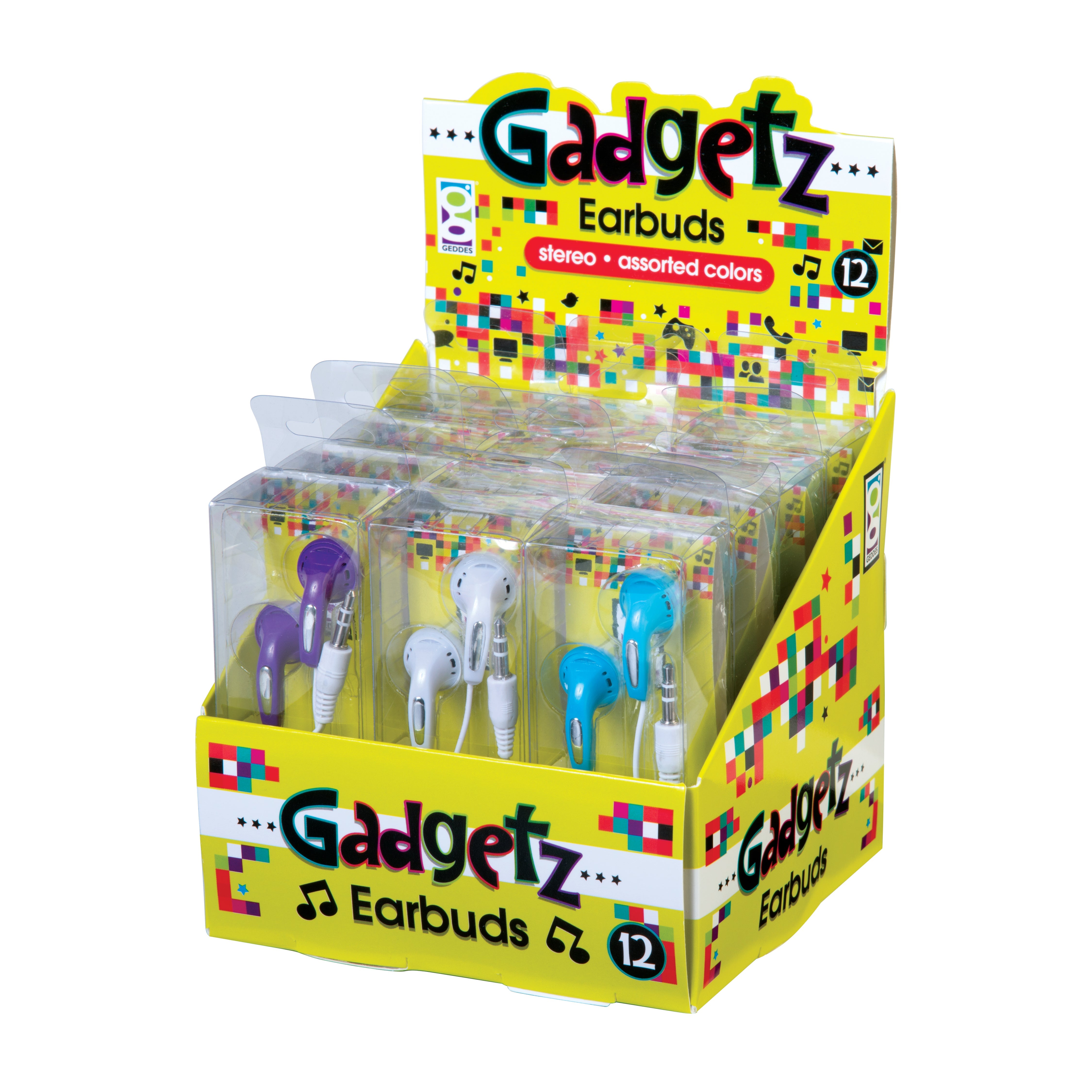 Gadgetz Earbuds - 12 Per Bag
