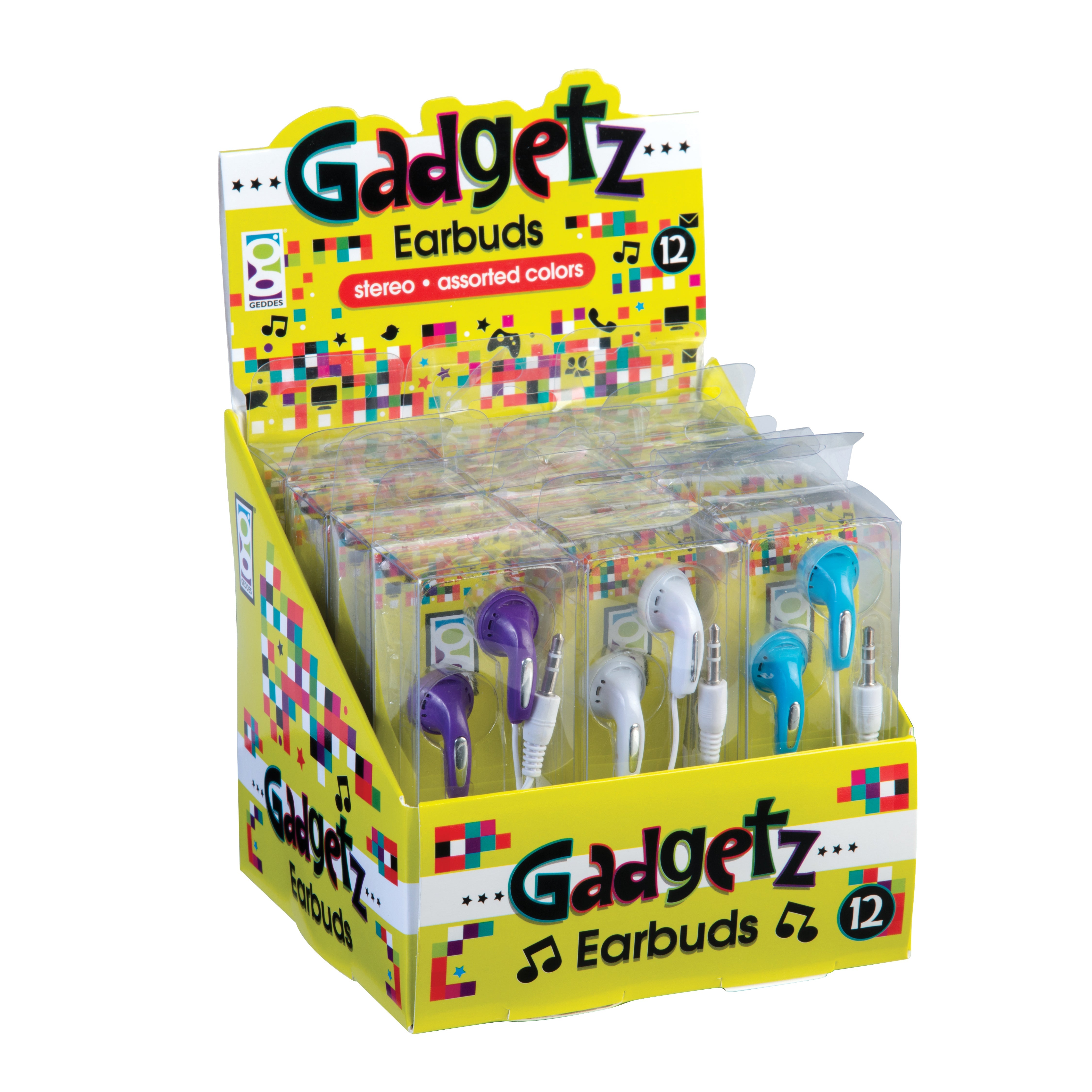 Gadgetz Earbuds - 12 Per Bag