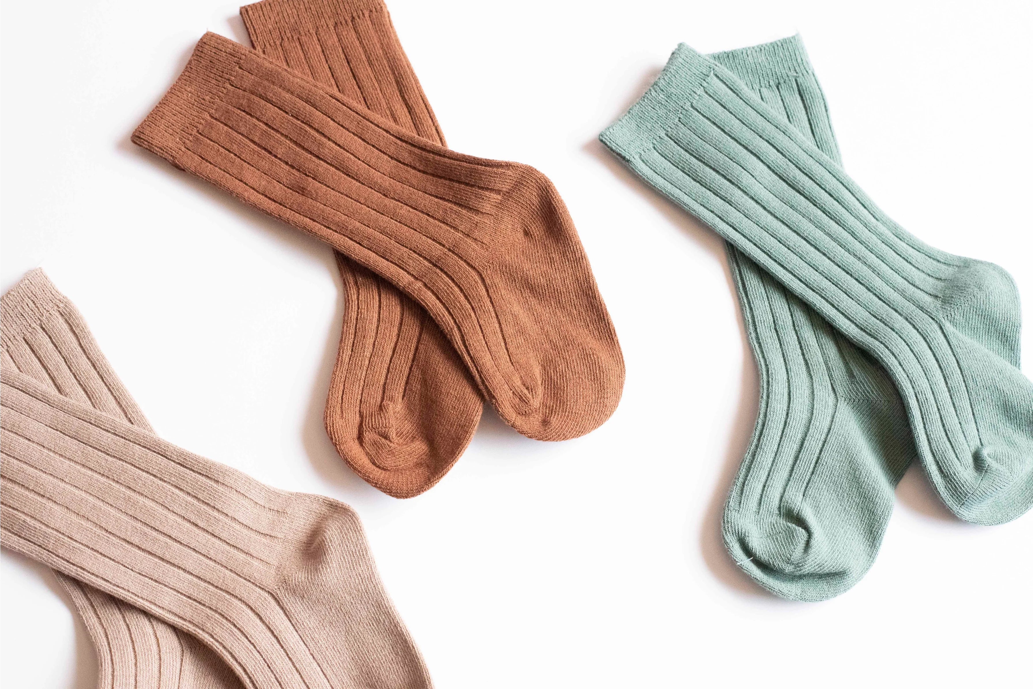 Back To School Brown-knee High Socks