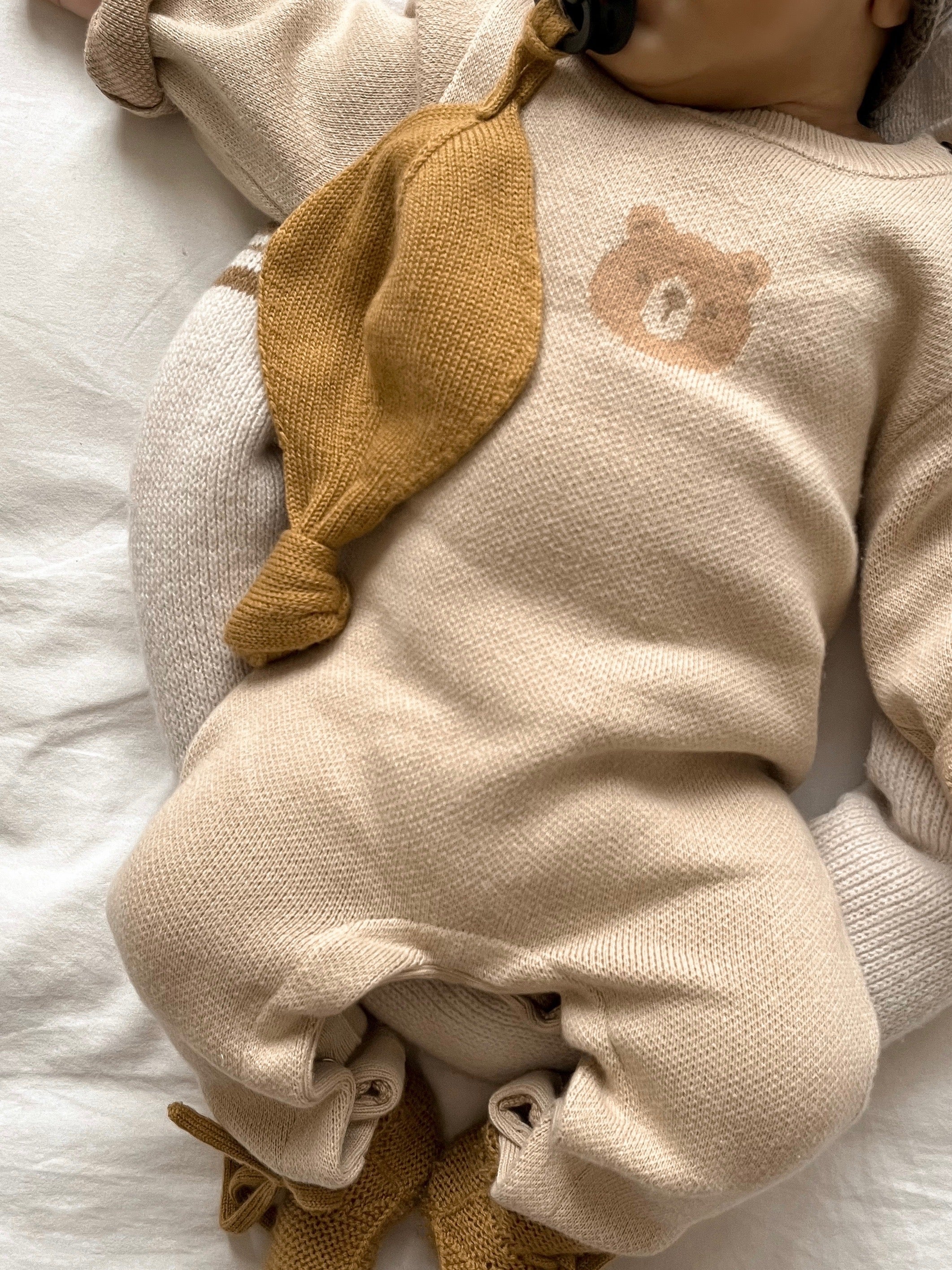 Luna + Luca Bear Jacquard Jumpsuit