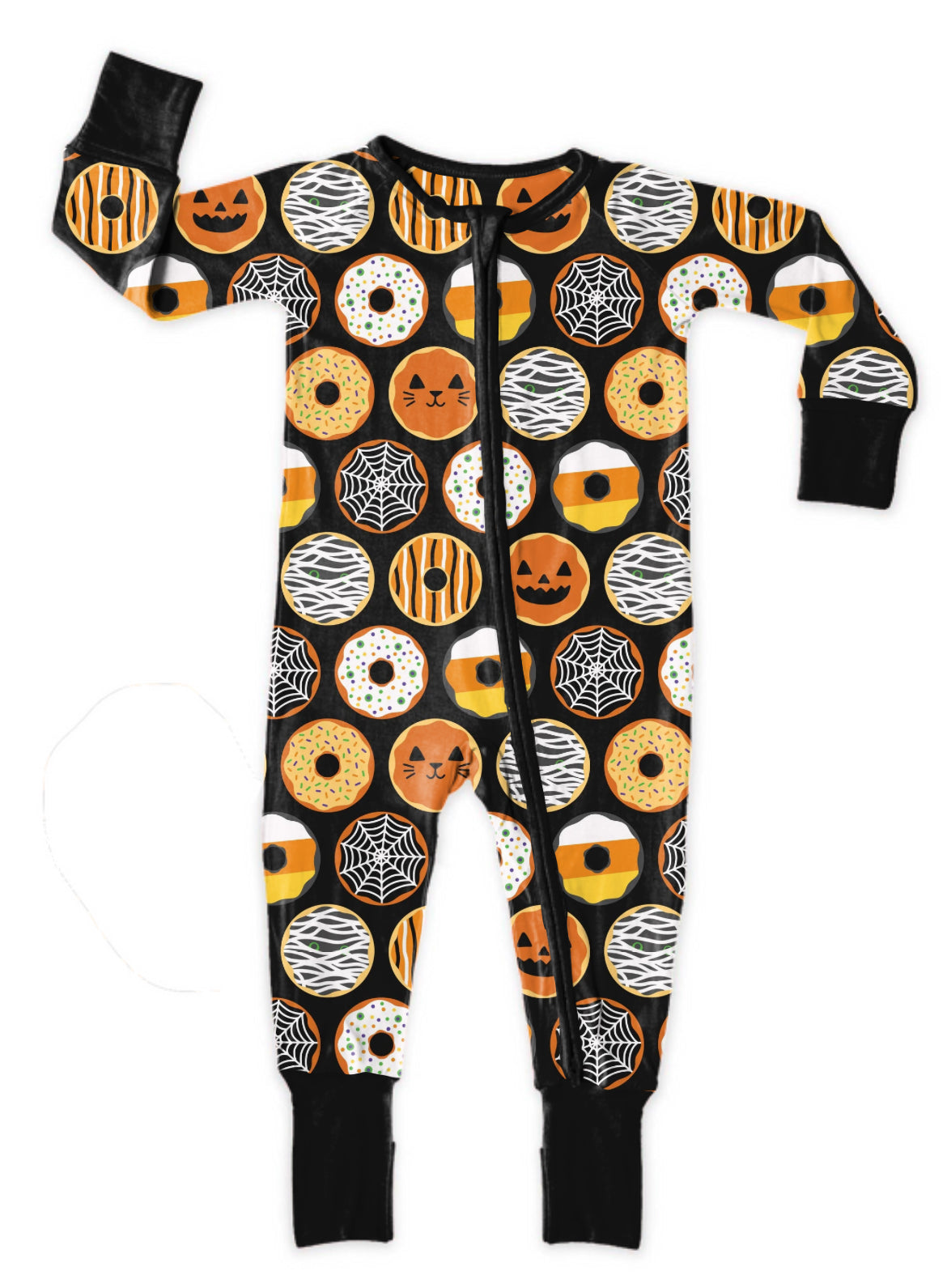 Halloween Krispy Scream Donuts Bamboo One Piece Zippy Pajamas