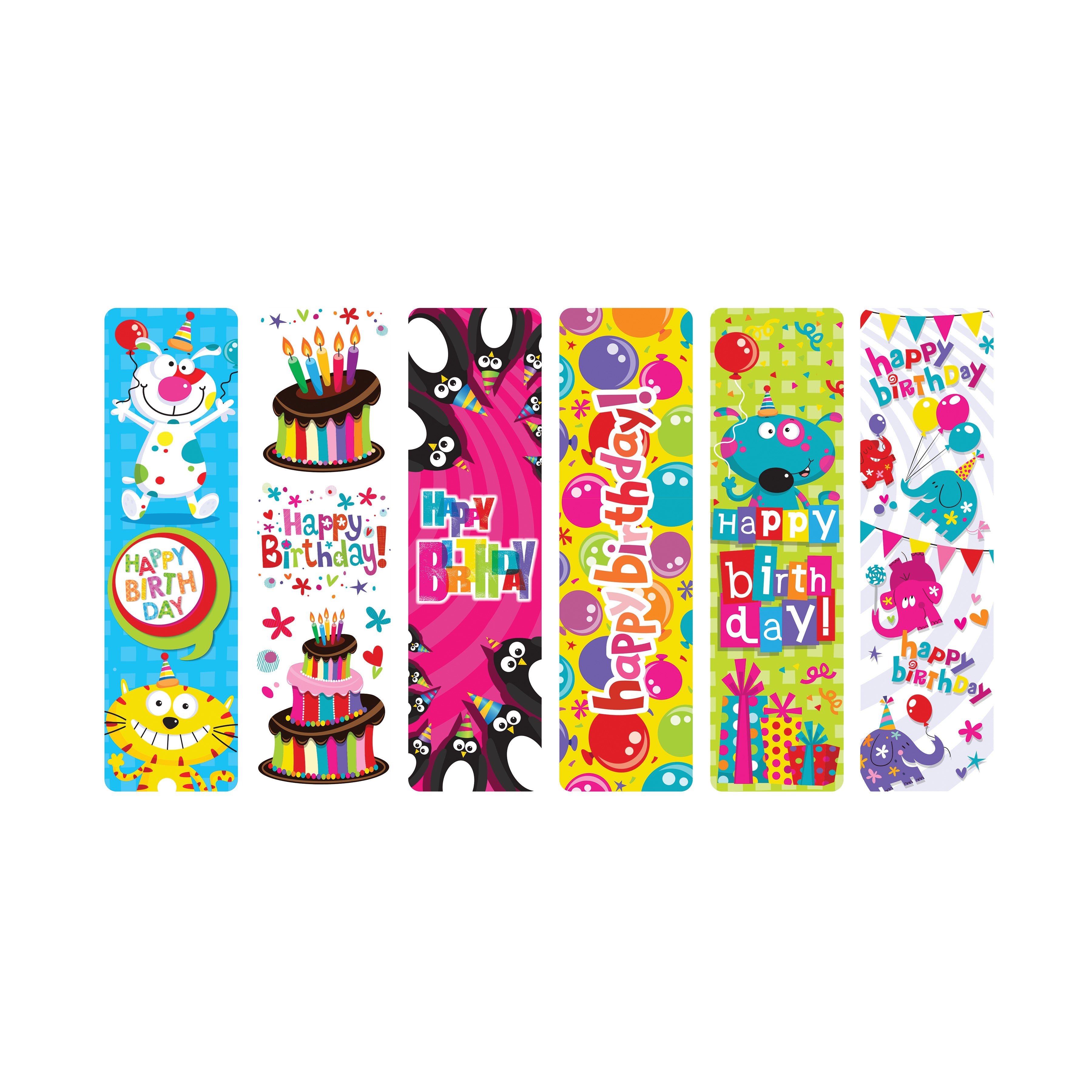 Happy Birthday Bookmarks - 100 Per Bag