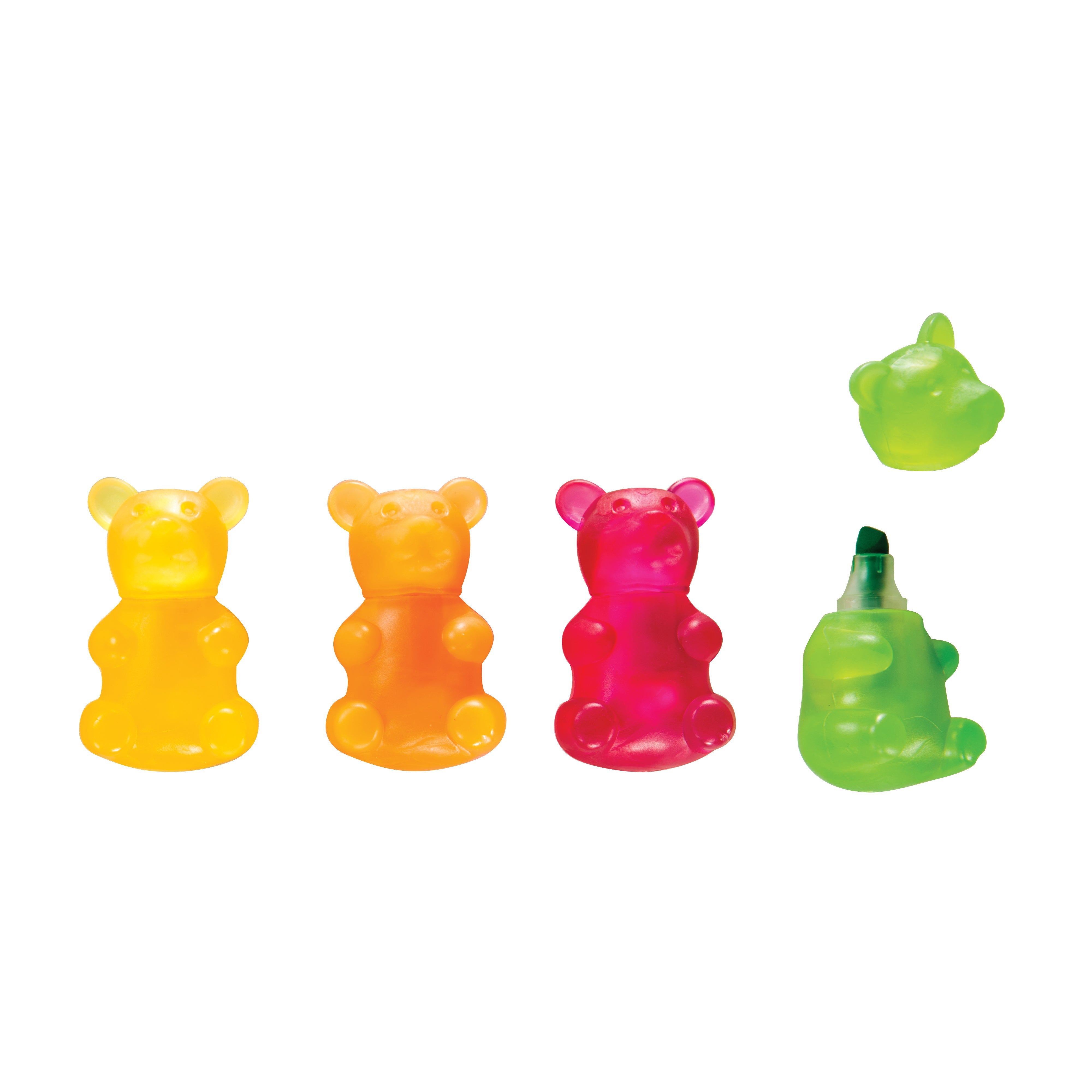 Scented Gummy Bear Highlighters - 24 Per Tub