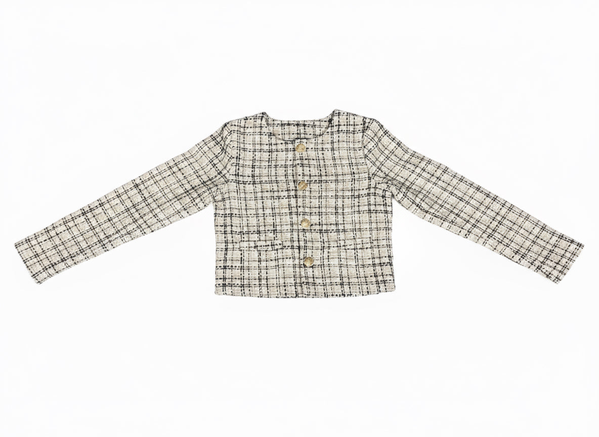 Aa Lavender Tweed Jacket