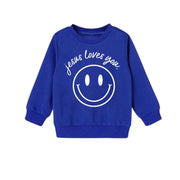 Jesus Loves You Smiley Toddler Pullover