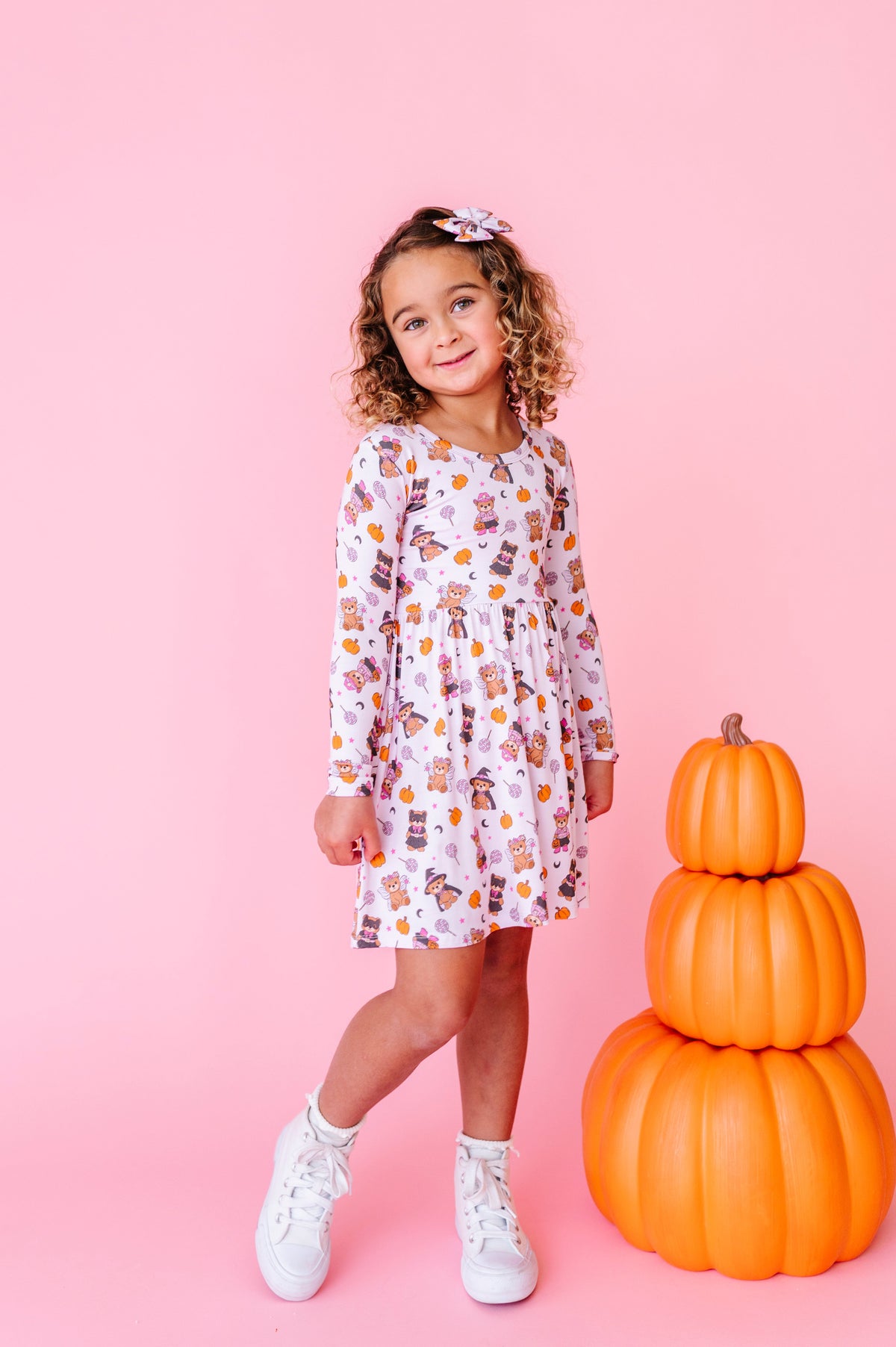 Hocus Pocus Honey Bear Twirl Dress (est Ship Time 1-2 Week)