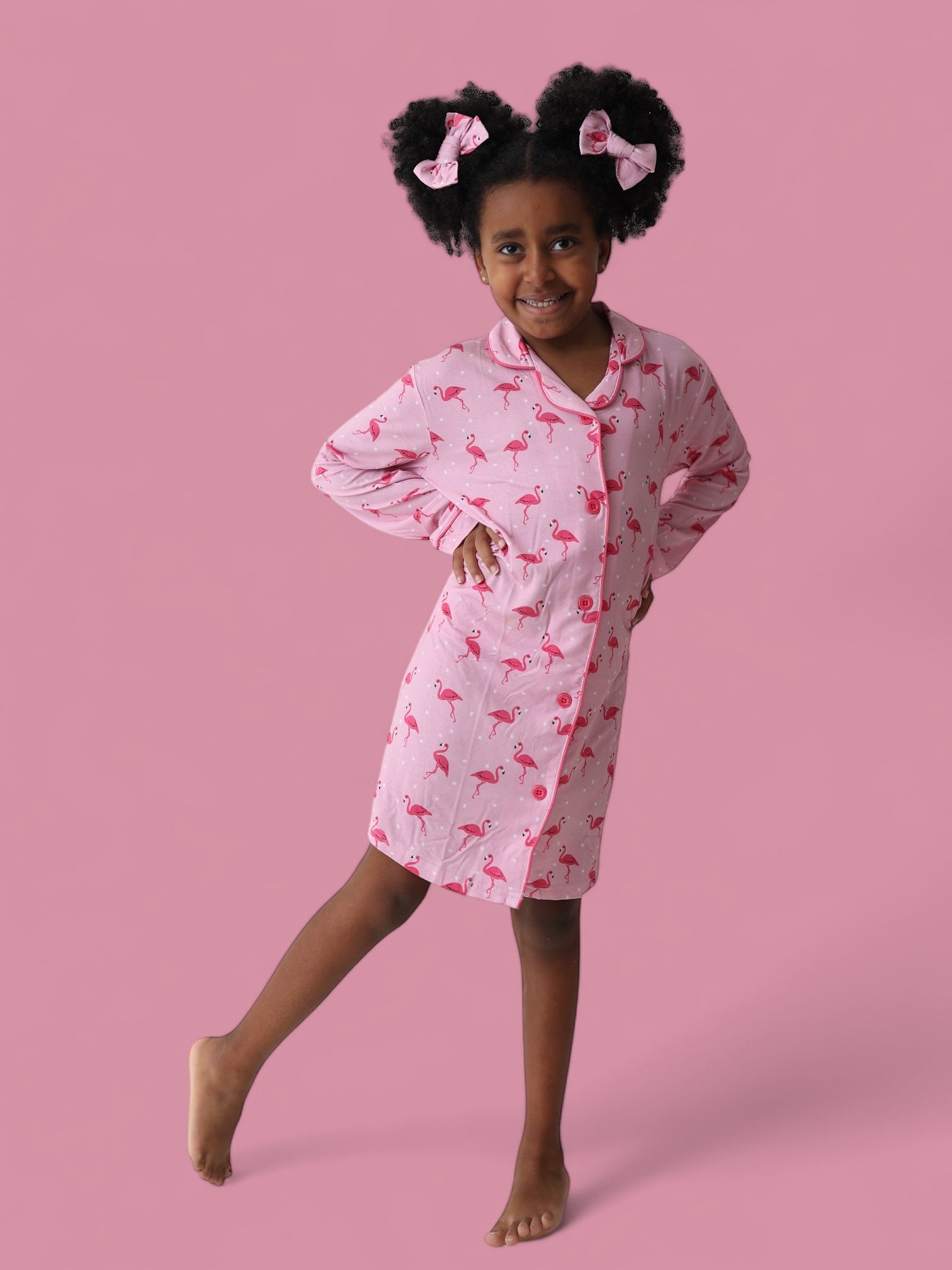 Flocking Flamingos Girl's Dream Gown