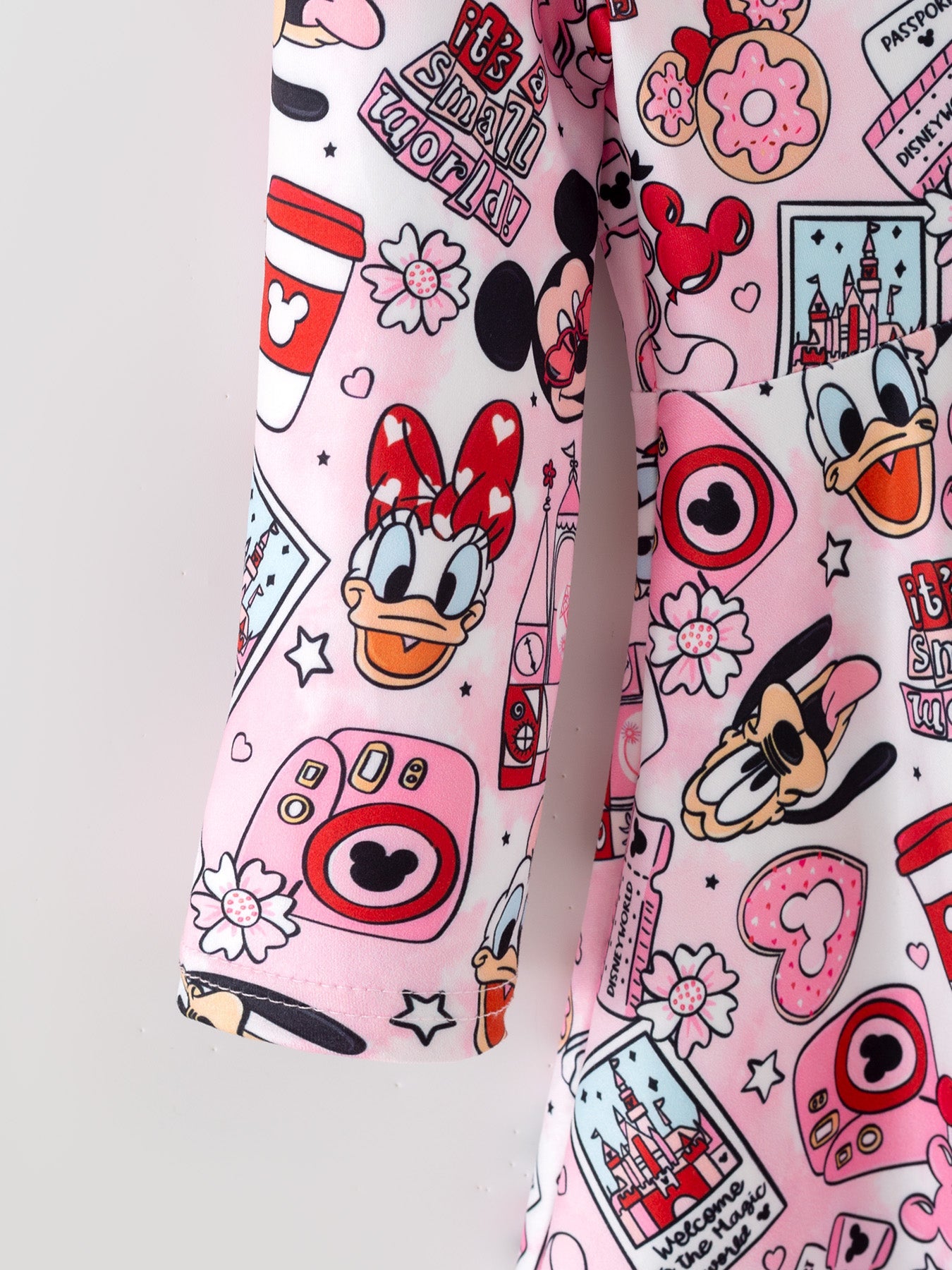 Valentine's Day Character Camera Print Girls' Dress