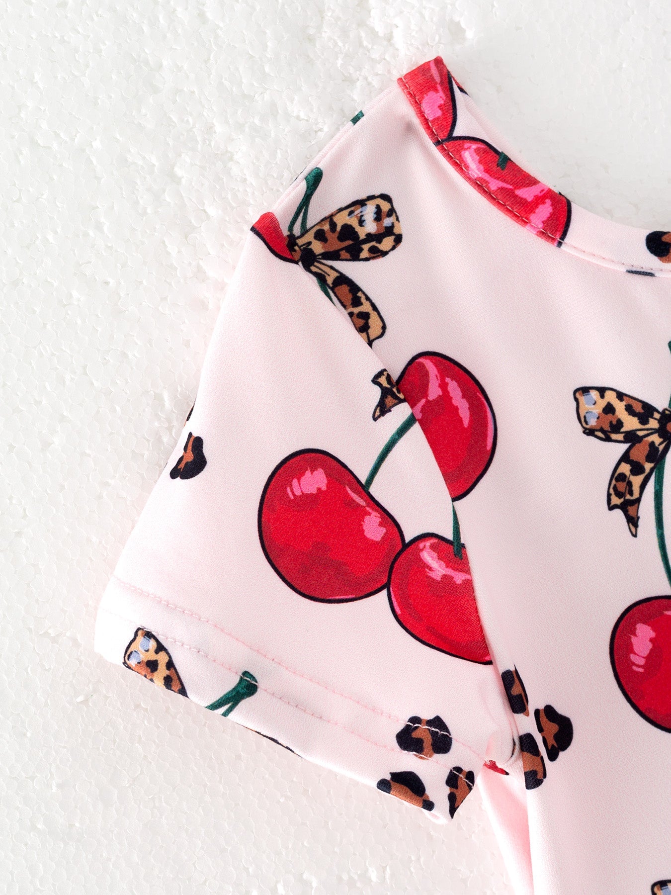 Cherry Milk Silk Girls Dress