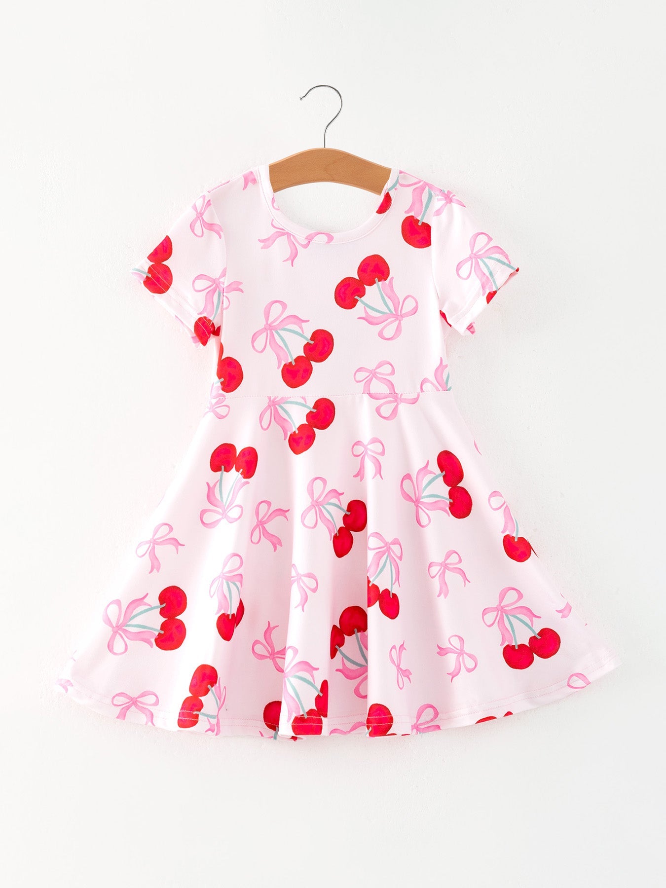 Cherry Pattern Vibrant Girls Dress