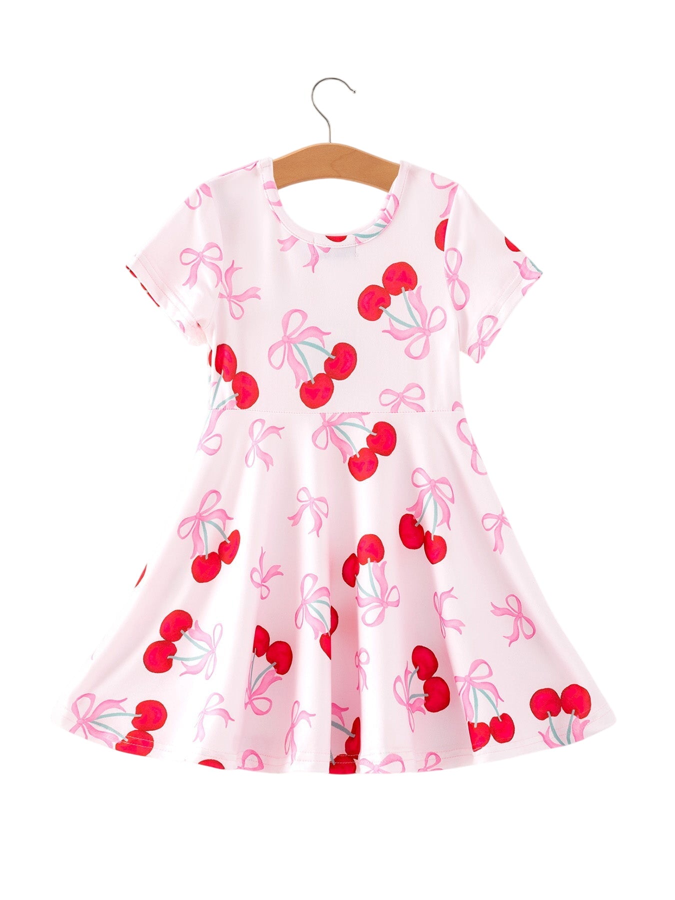 Cherry Pattern Vibrant Girls Dress