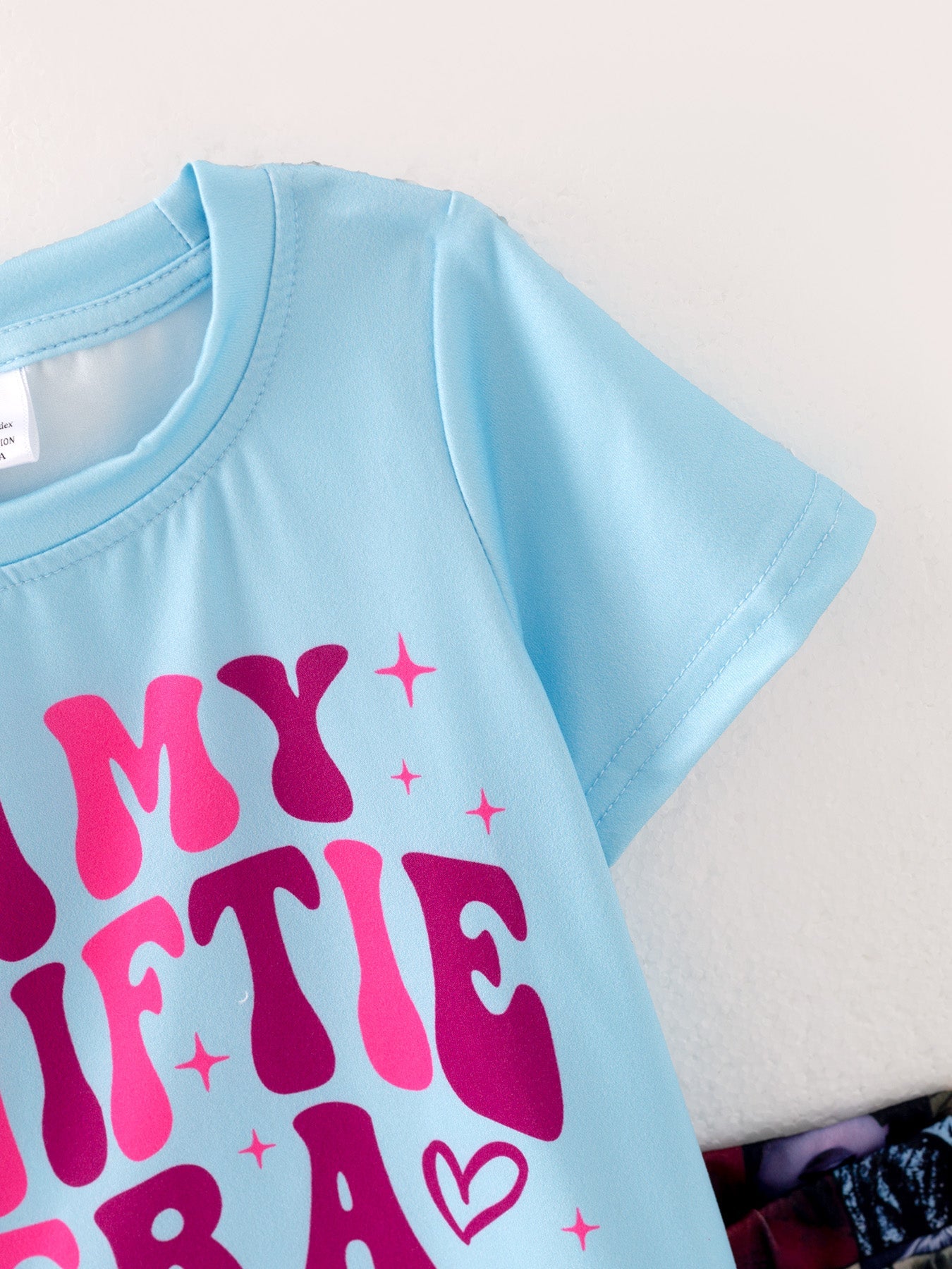 Ts Print Girls Milk Silk Blue Outfits