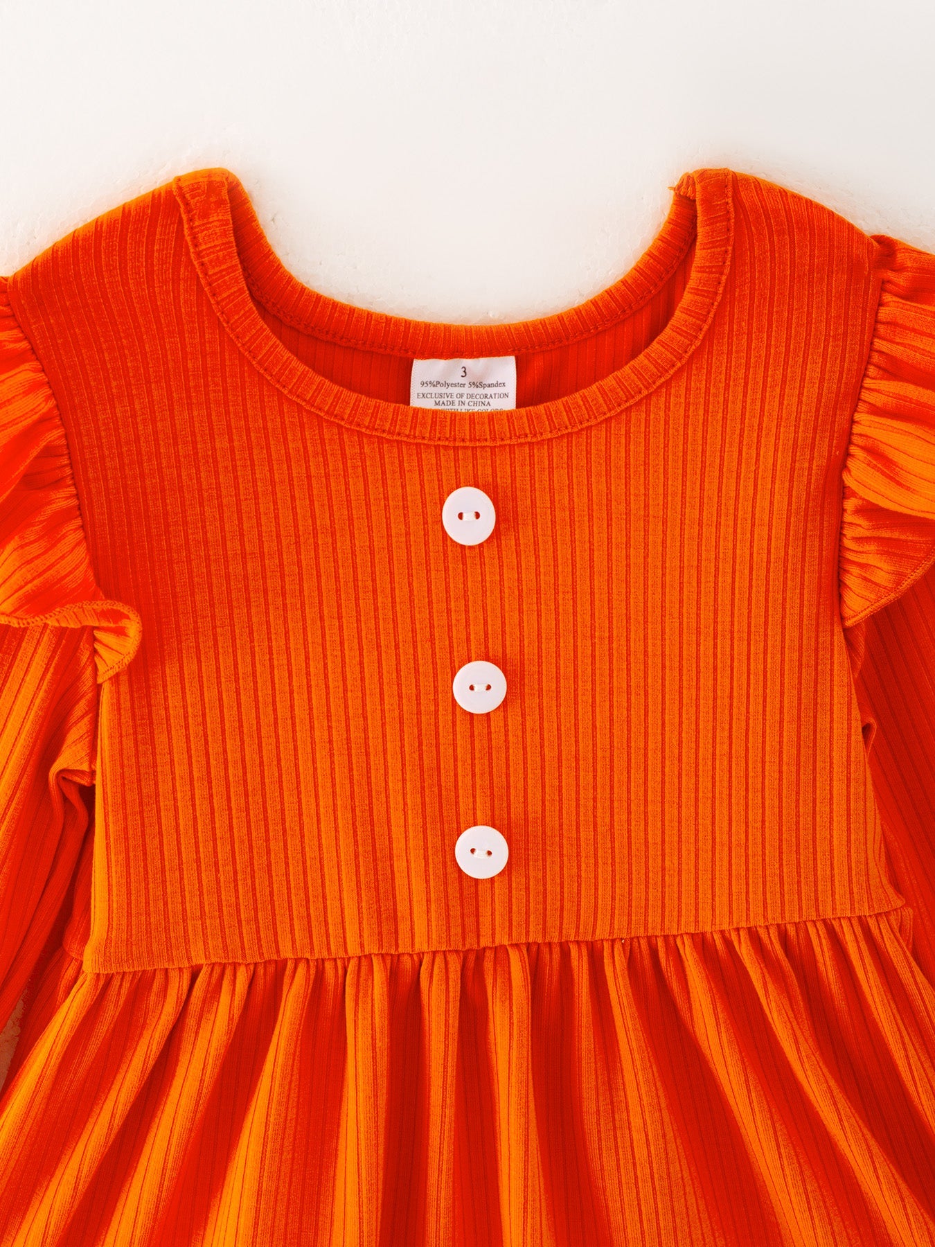 Girls Halloween Pumpkin Print Set