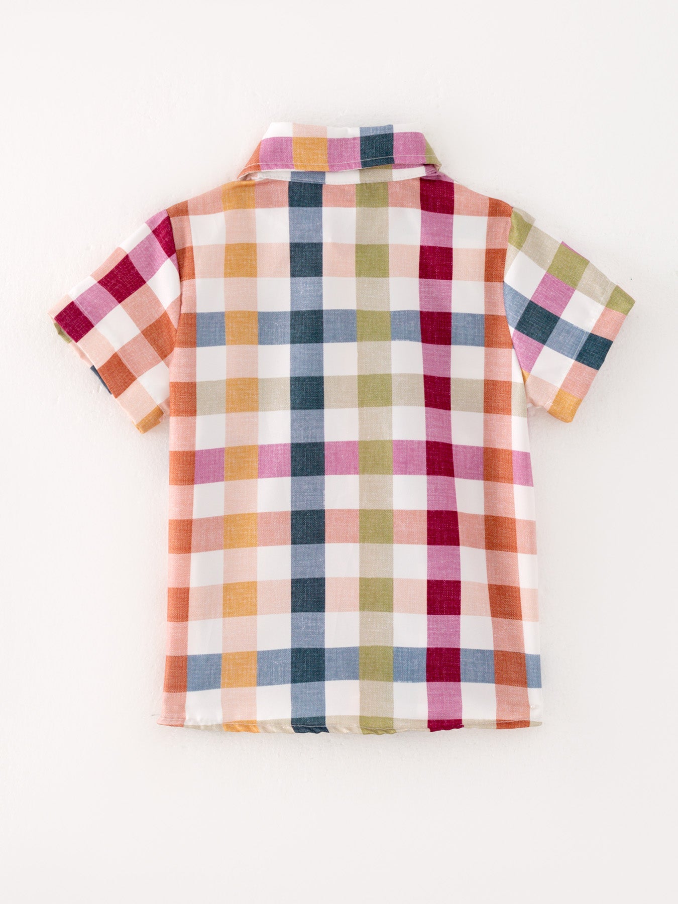 Fall Autumn Baby Boys Plaid T-shirt