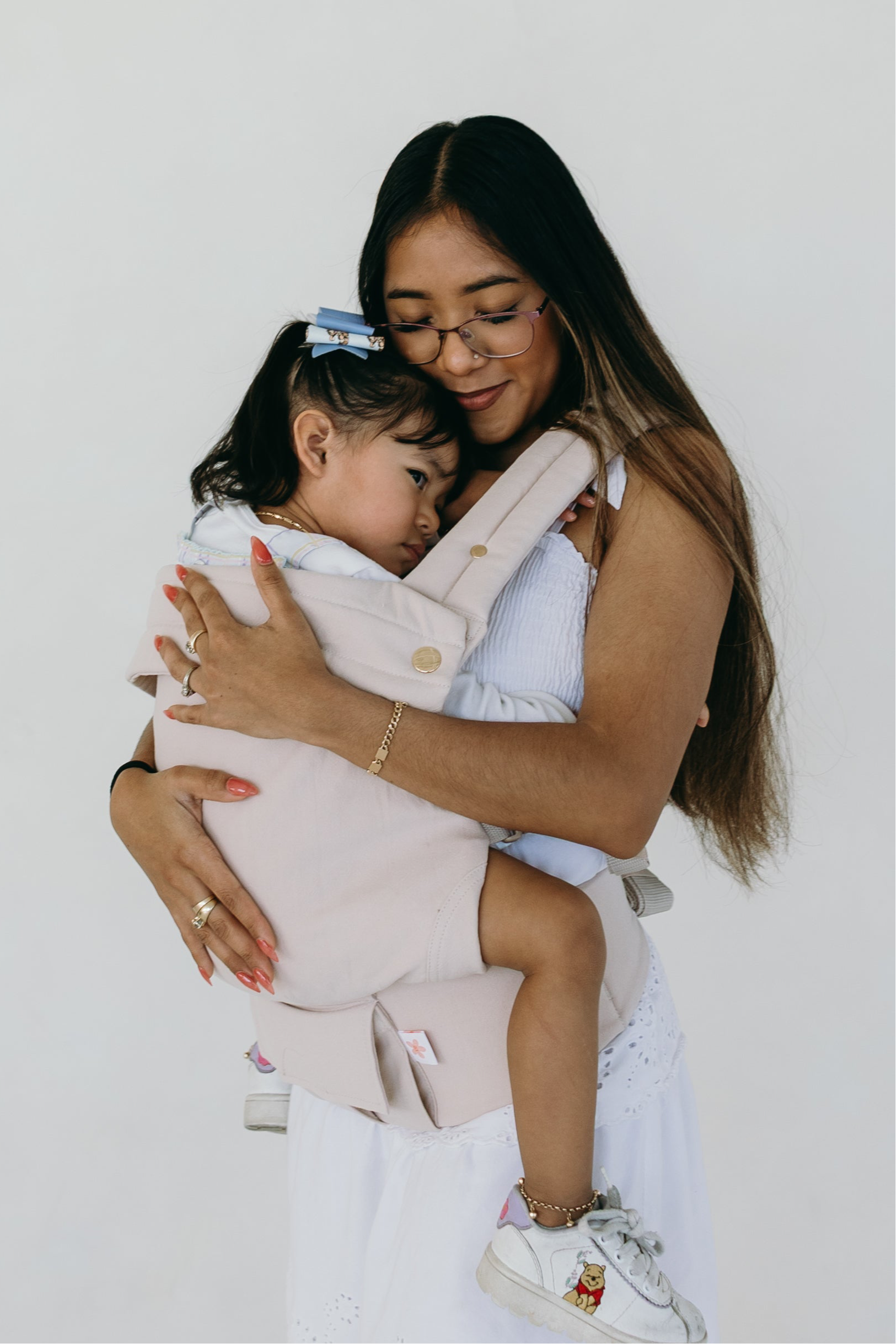 Coco Cream - Cotton Linen Baby Carrier (7-35 Lbs)